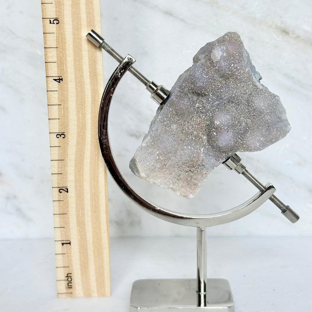 Aura Quartz + Chrome Arc Stand