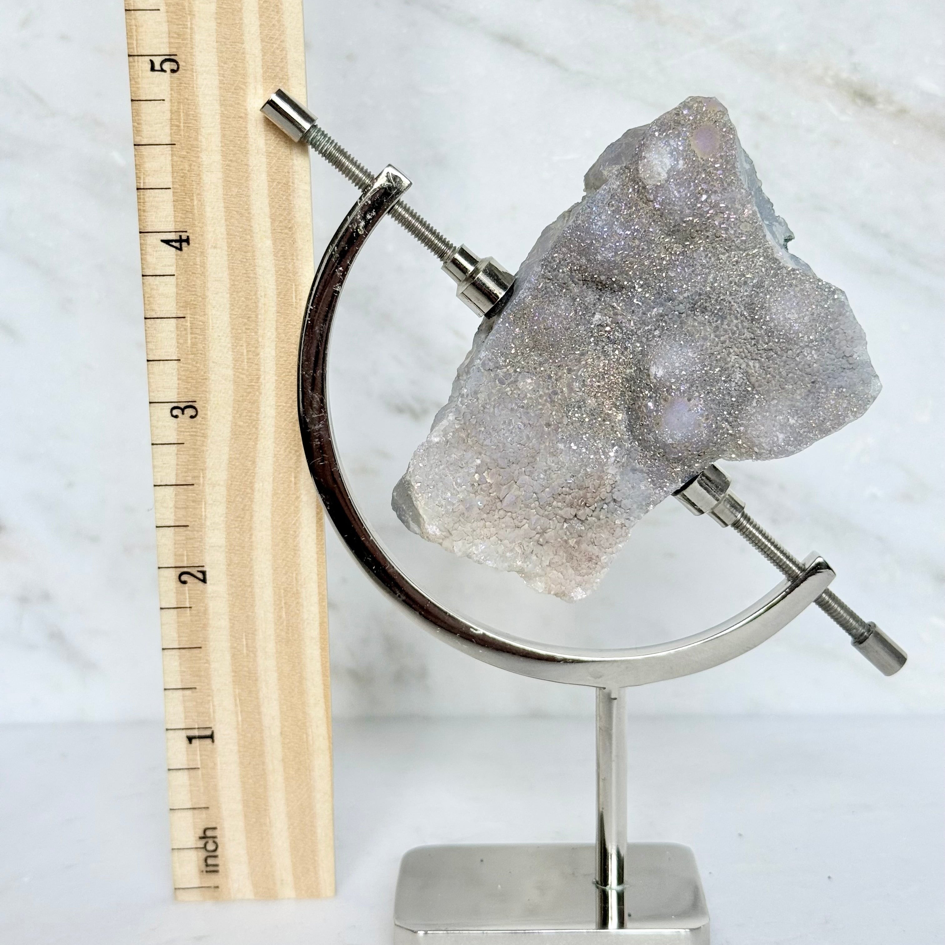 Aura Quartz + Chrome Arc Stand