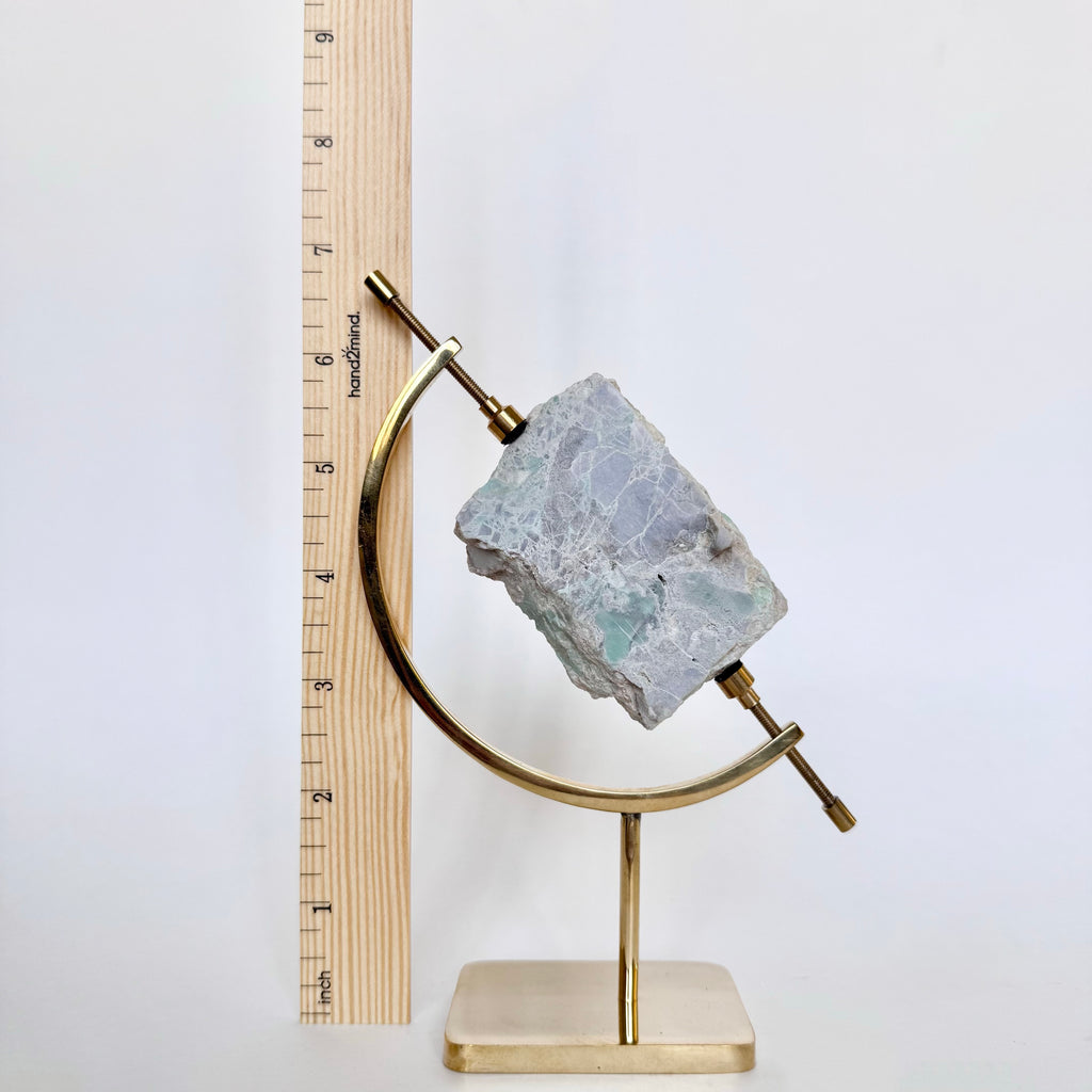 Variscite + Brass Arc Stand