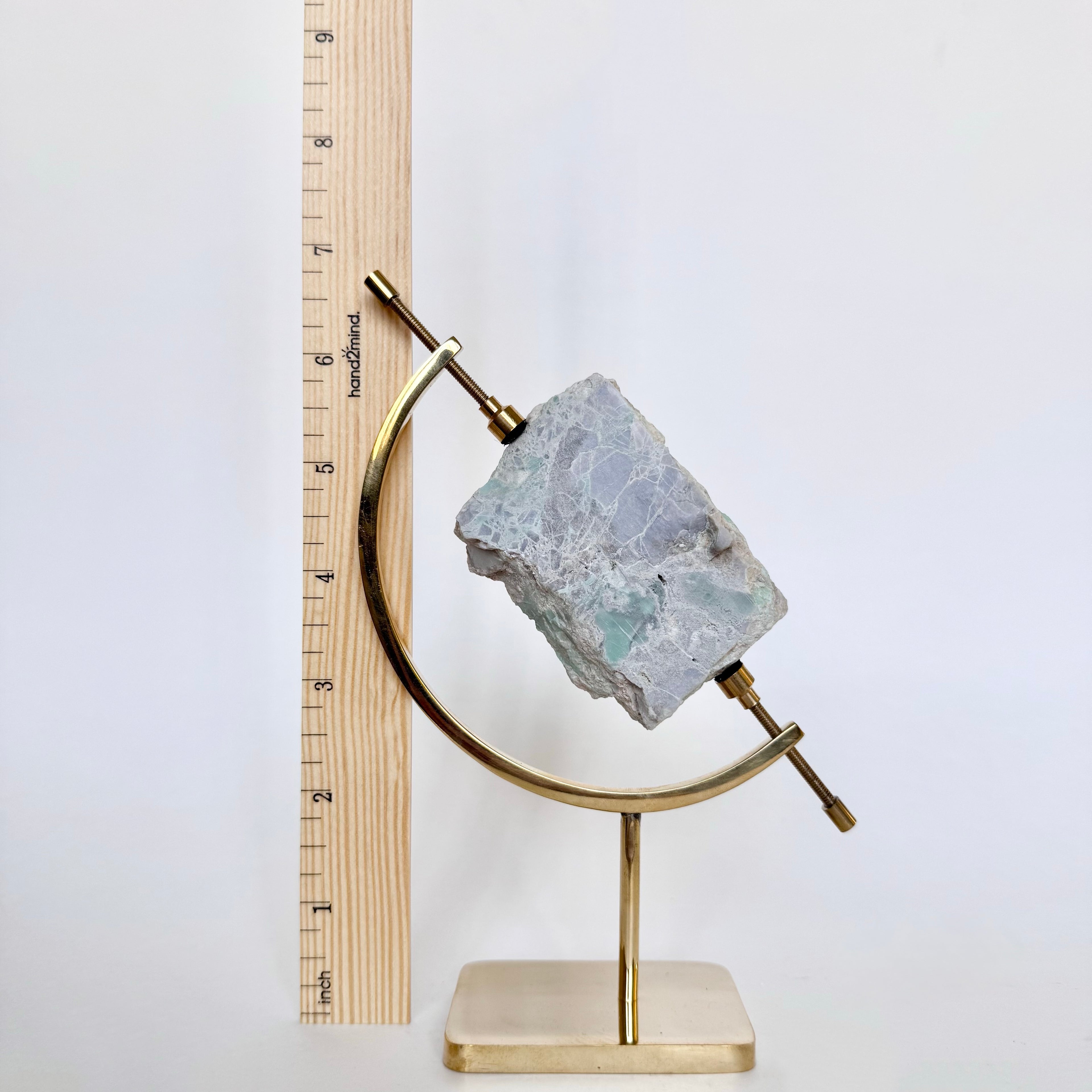 Variscite + Brass Arc Stand