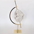Apophyllite + Brass Arc Stand