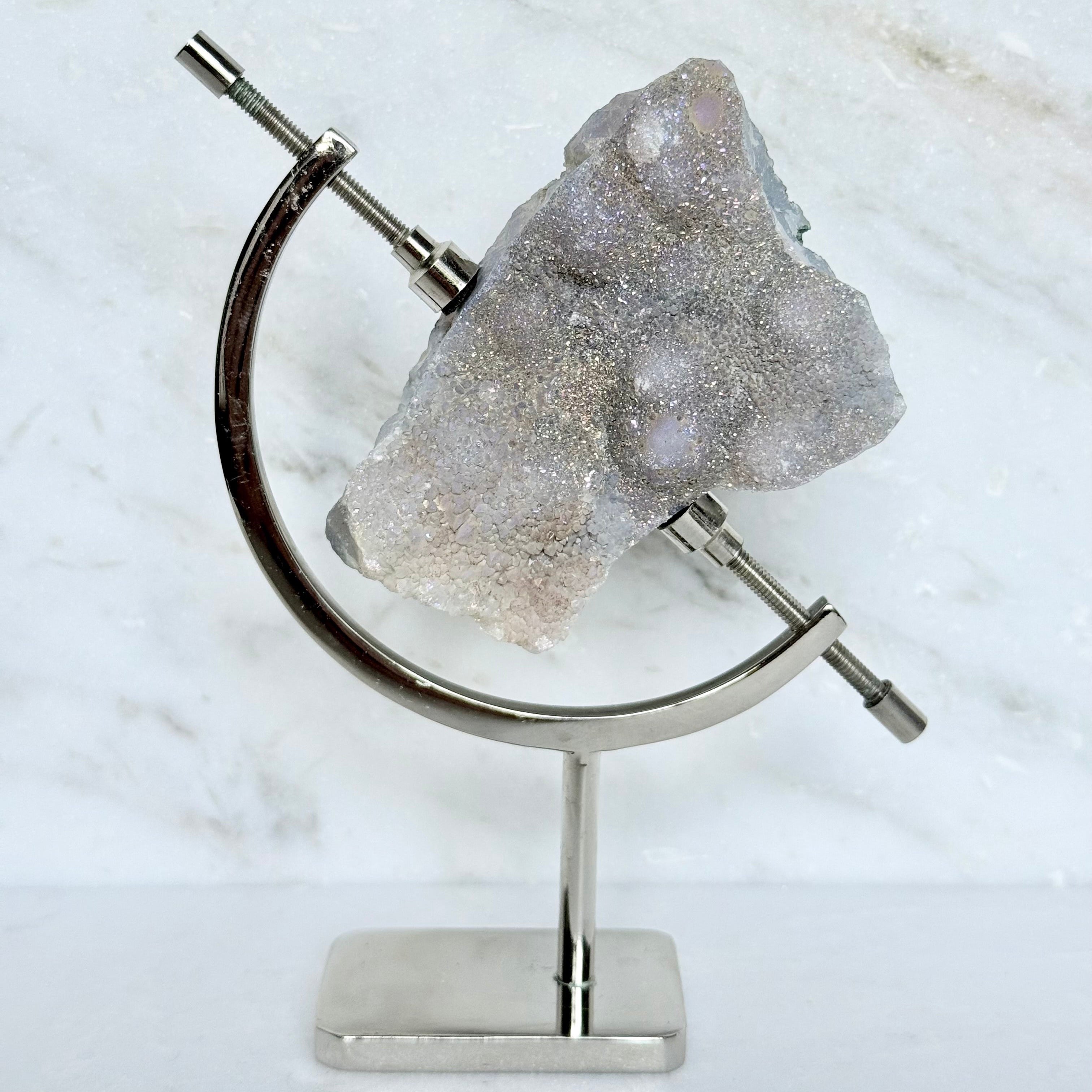Aura Quartz + Chrome Arc Stand