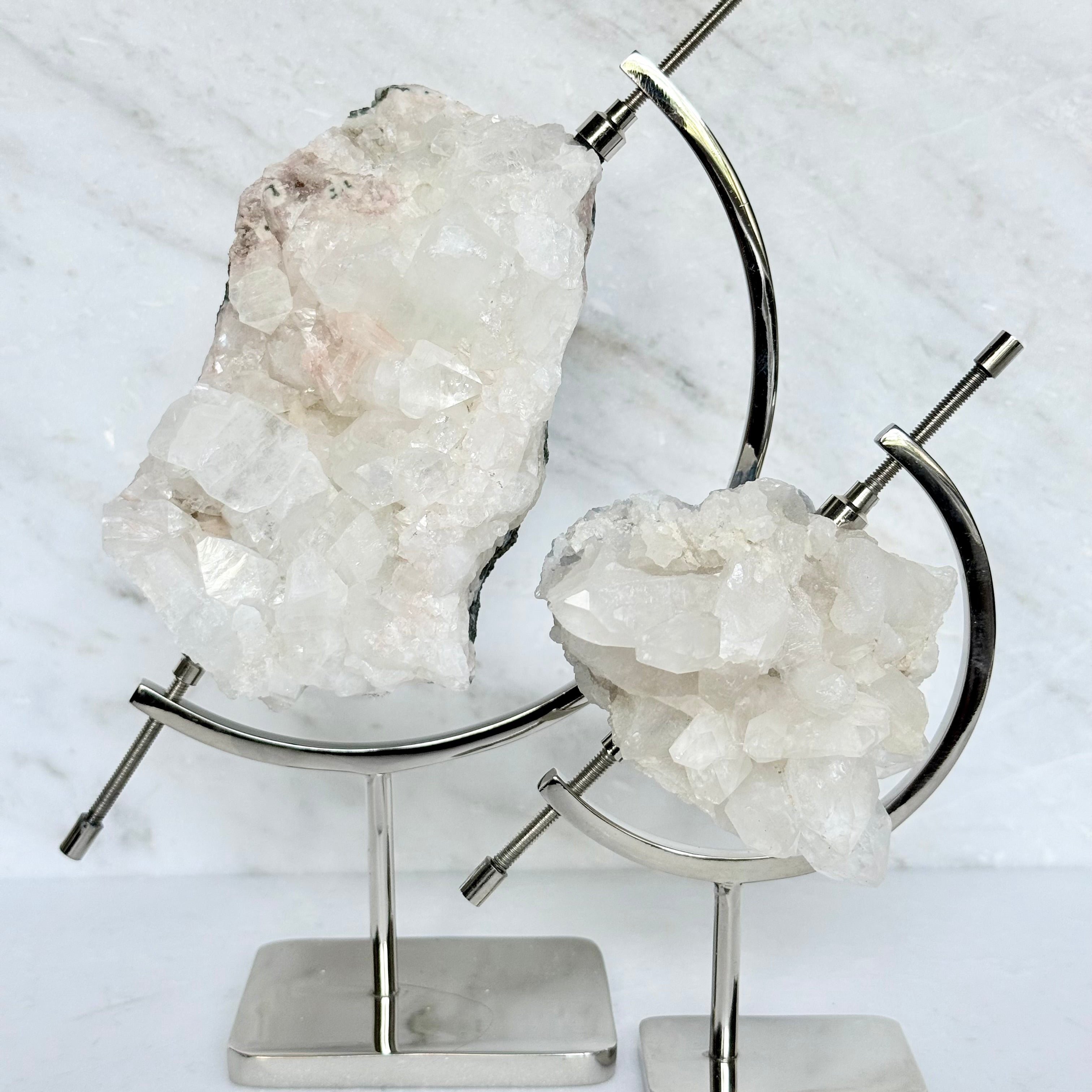 Apophyllite + Chrome Arc Stand