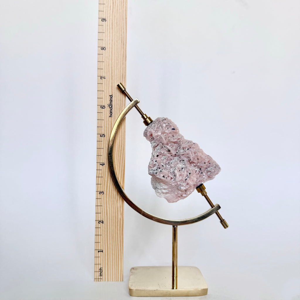Dolomite + Brass Arc Stand
