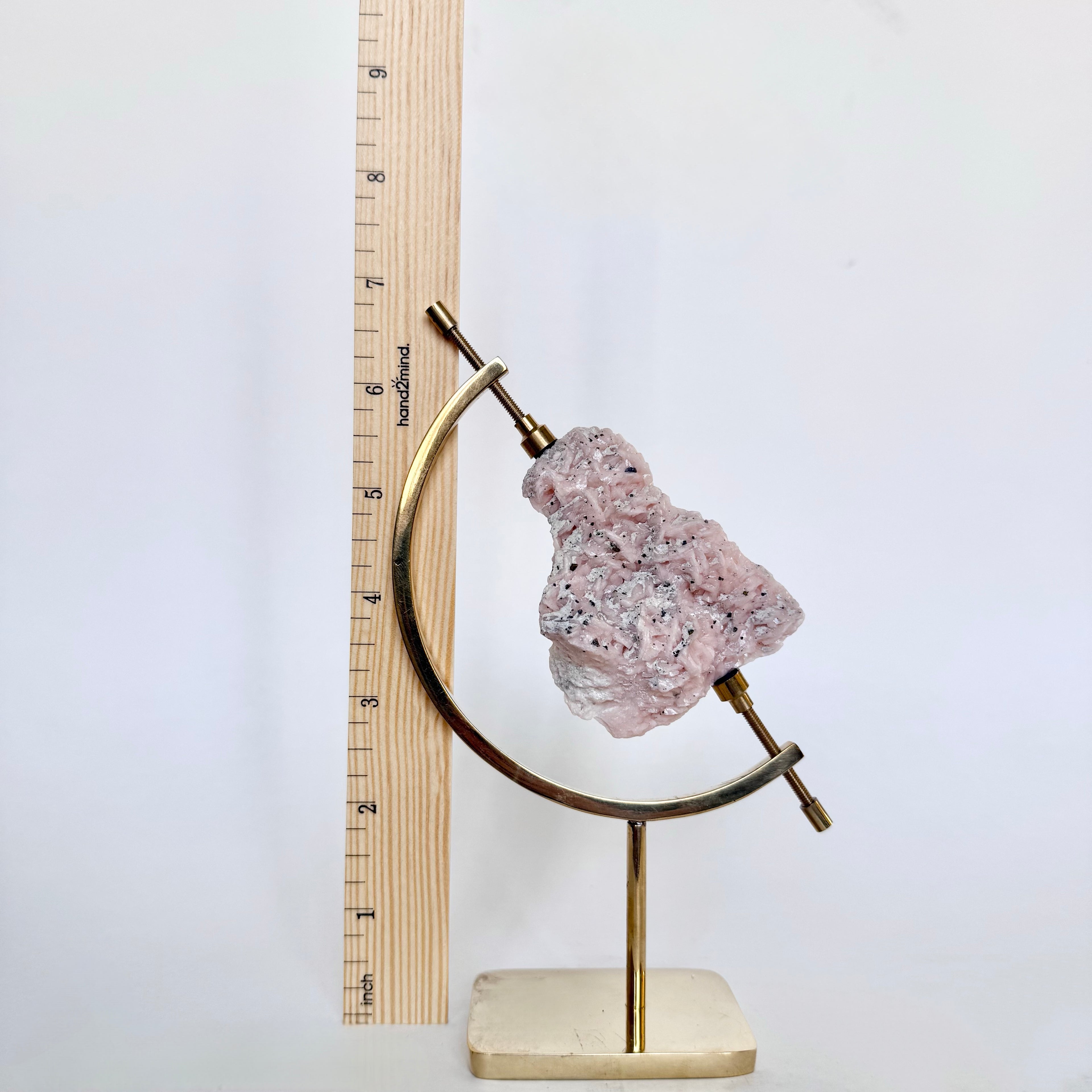 Dolomite + Brass Arc Stand