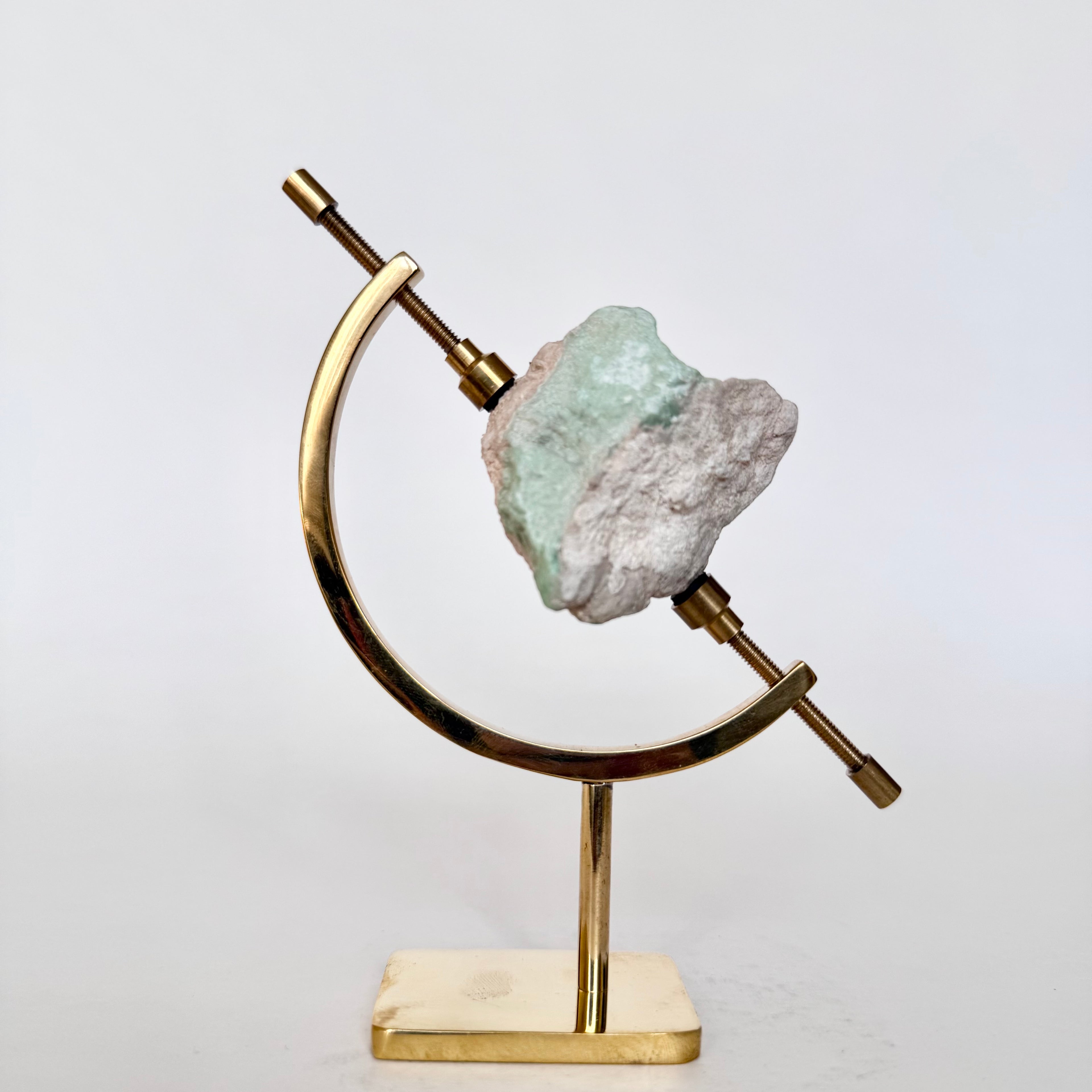 Variscite + Brass Arc Stand
