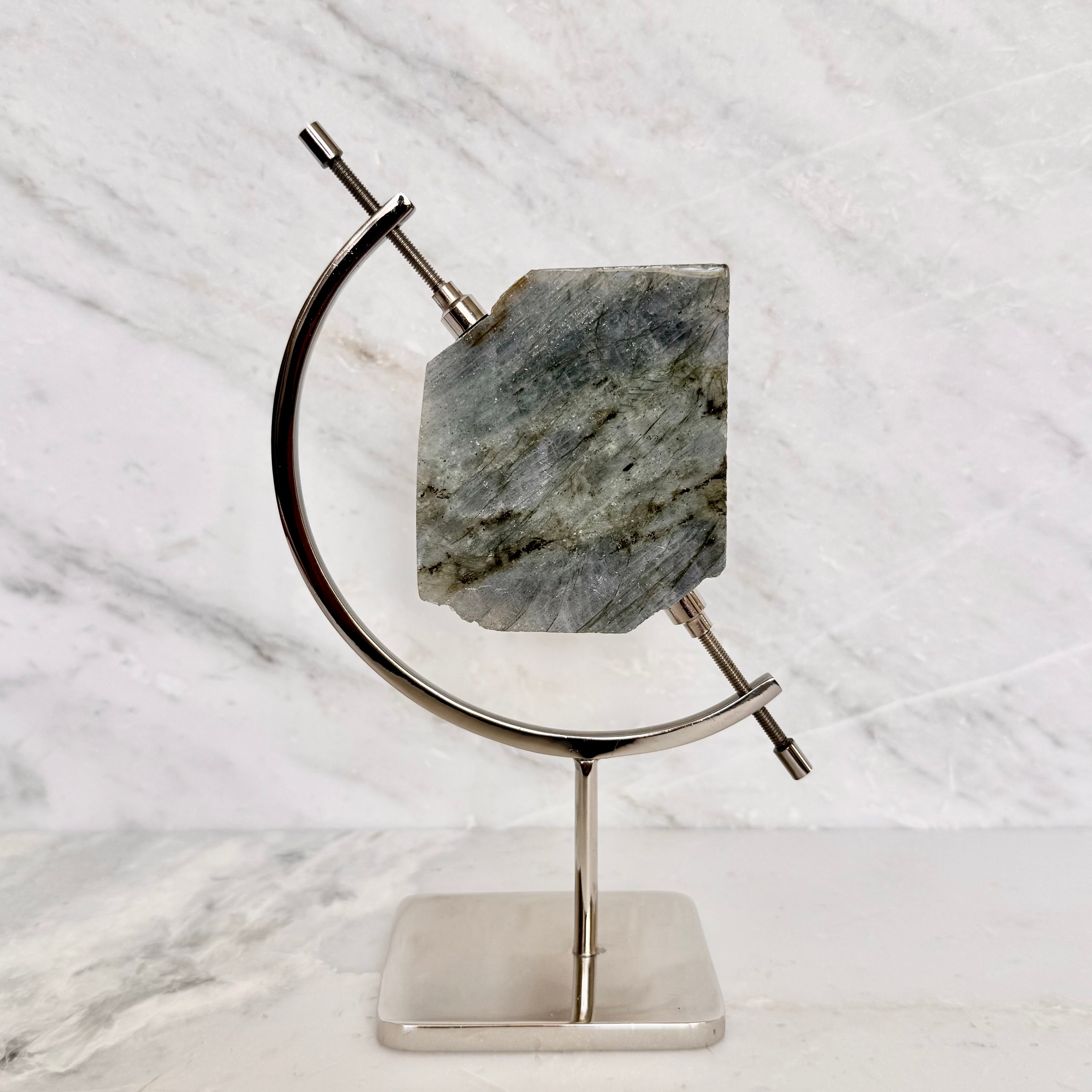 Labradorite + Chrome Arc Stand
