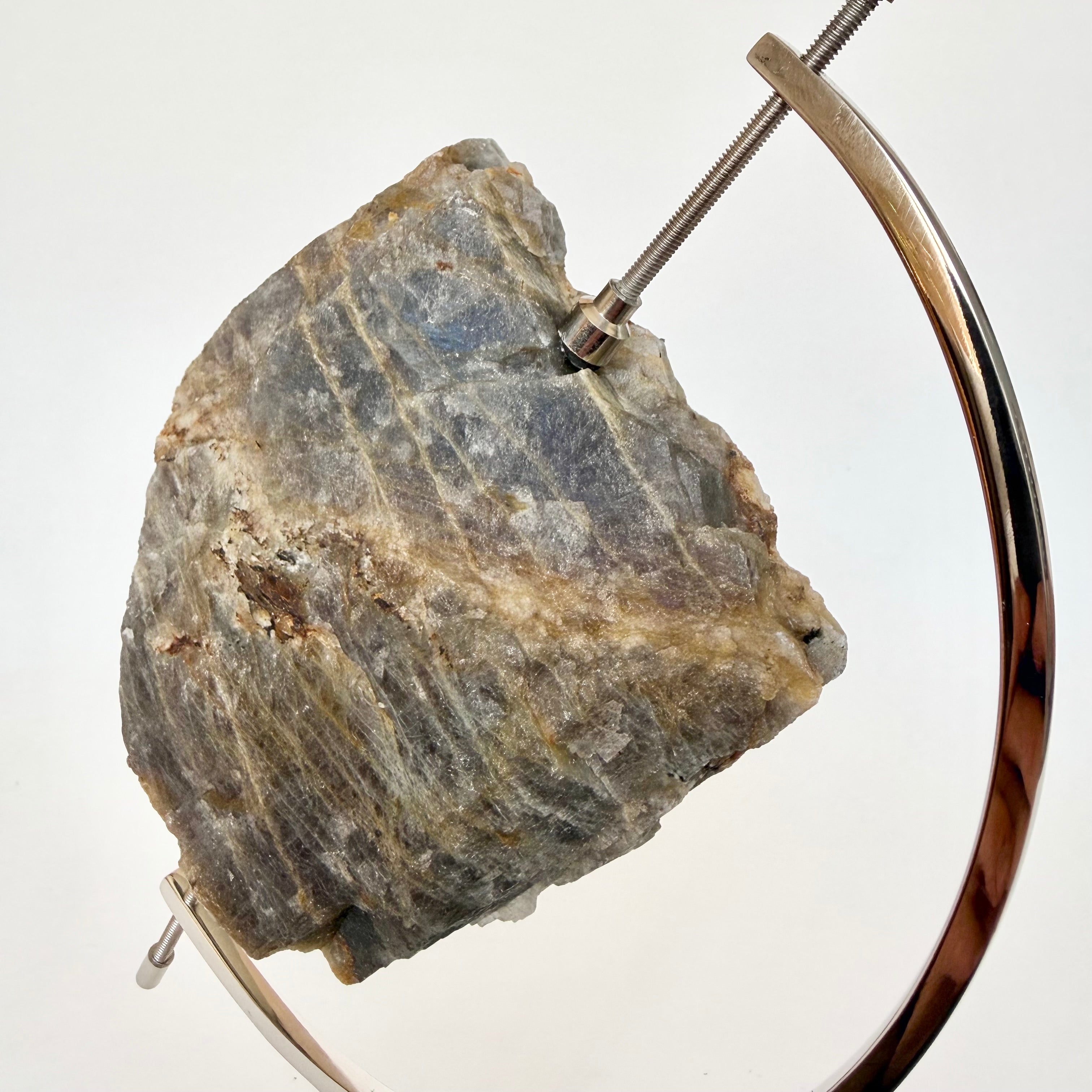 Labradorite + Silver Arc Stand