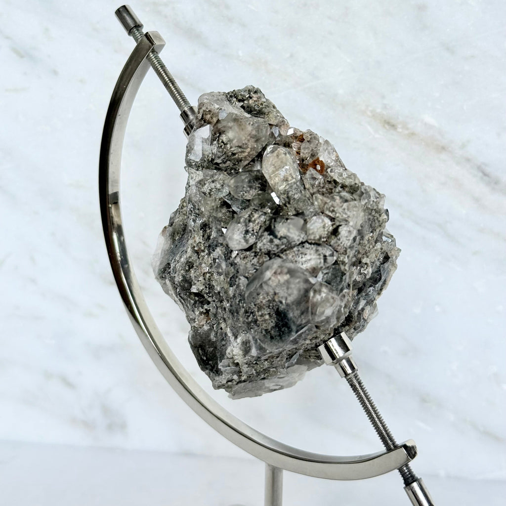 Smoky Quartz + Chrome Arc Stand