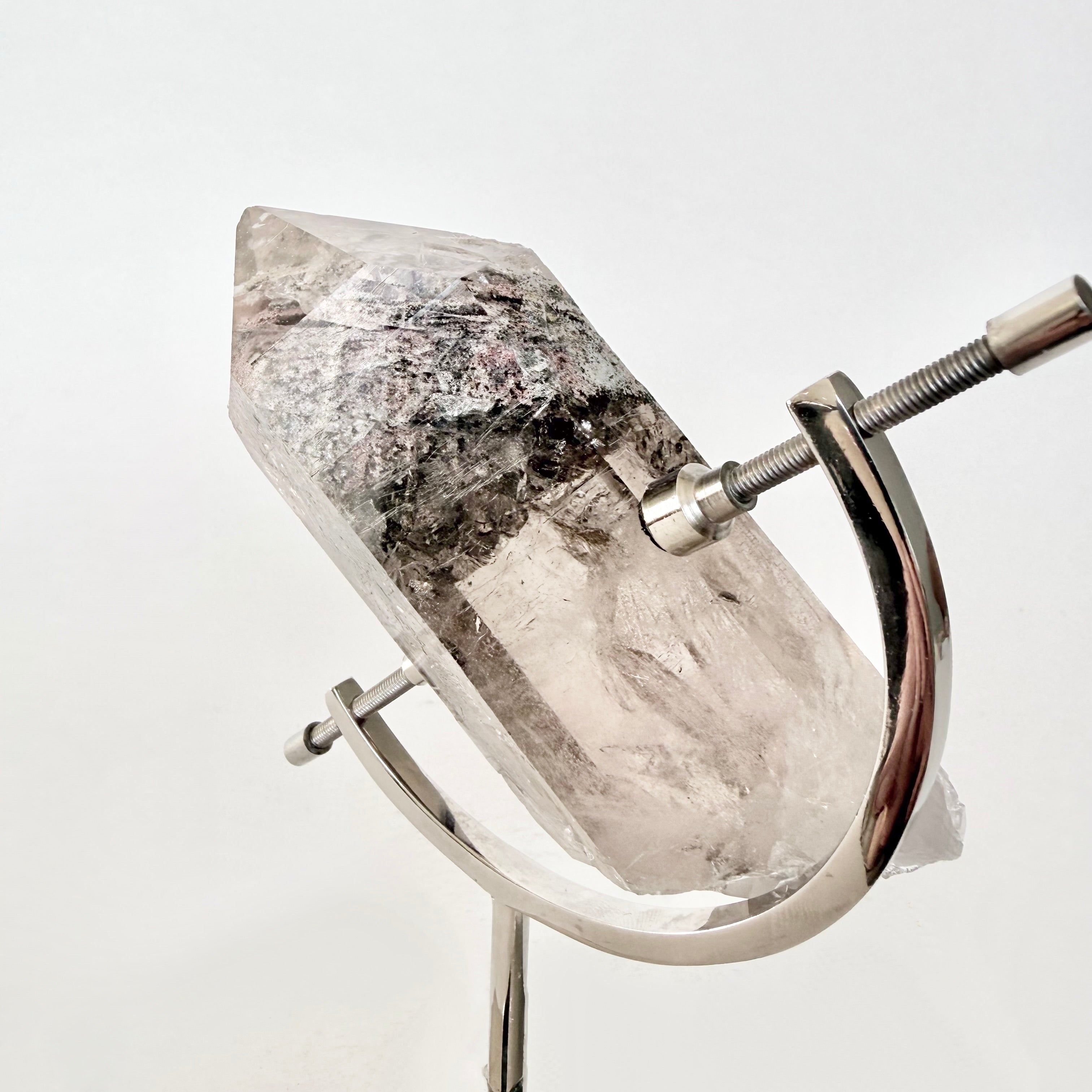 Smoky Quartz + Chrome Arc Stand