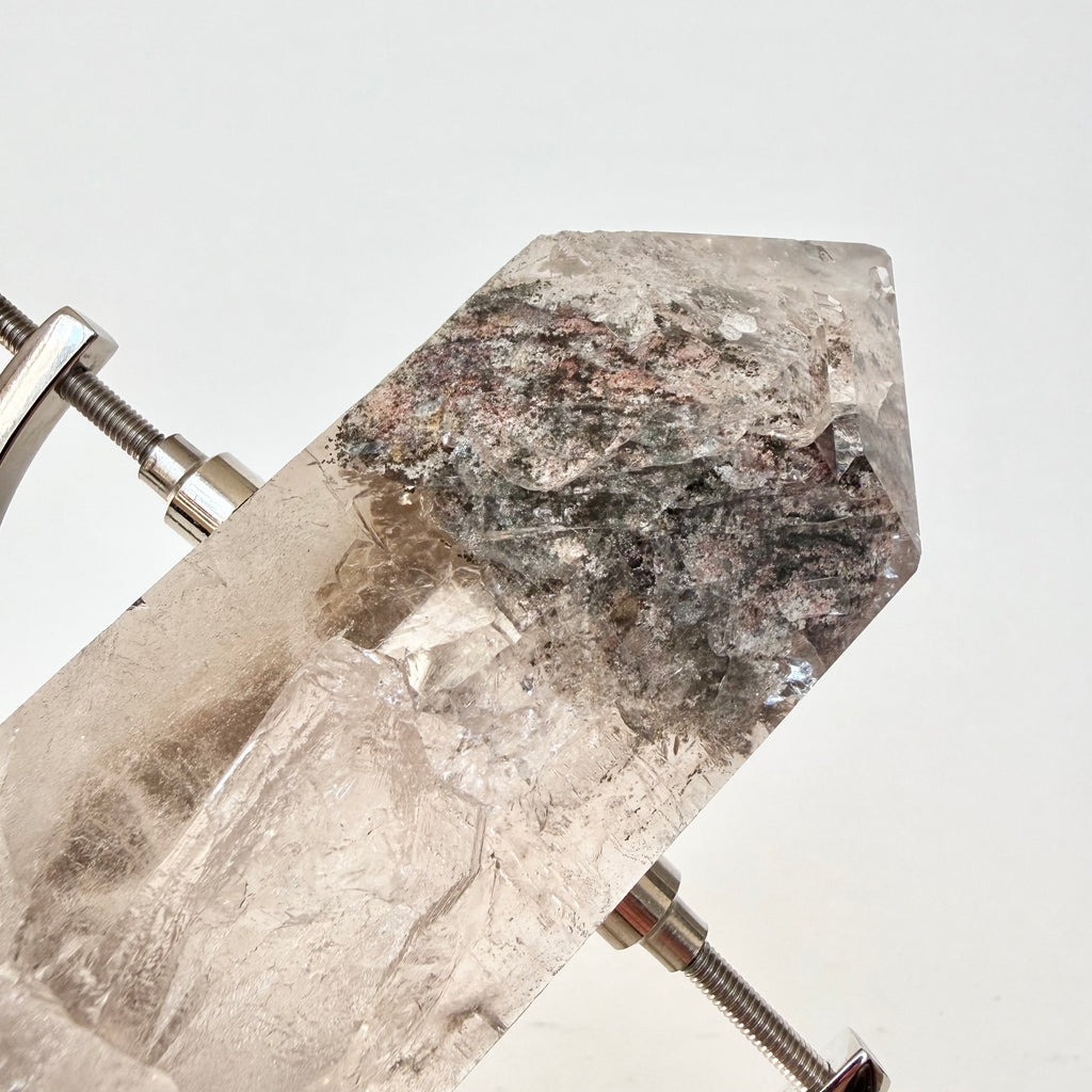 Smoky Quartz + Chrome Arc Stand