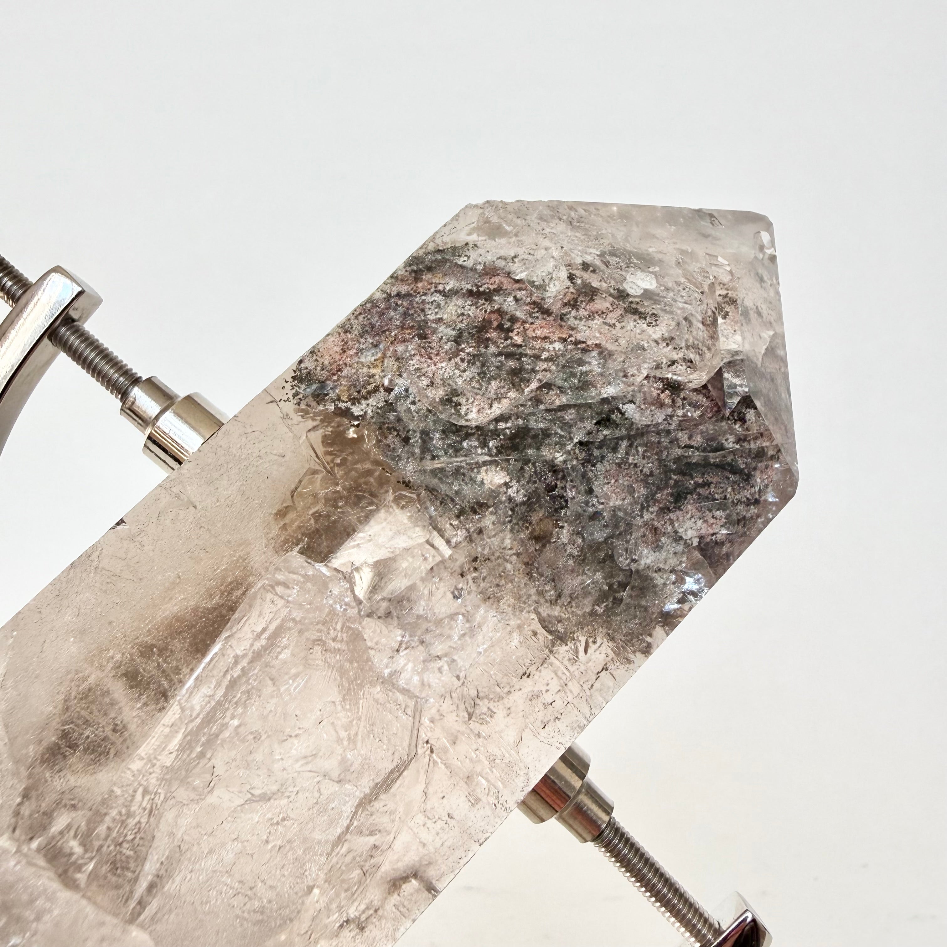 Smoky Quartz + Chrome Arc Stand