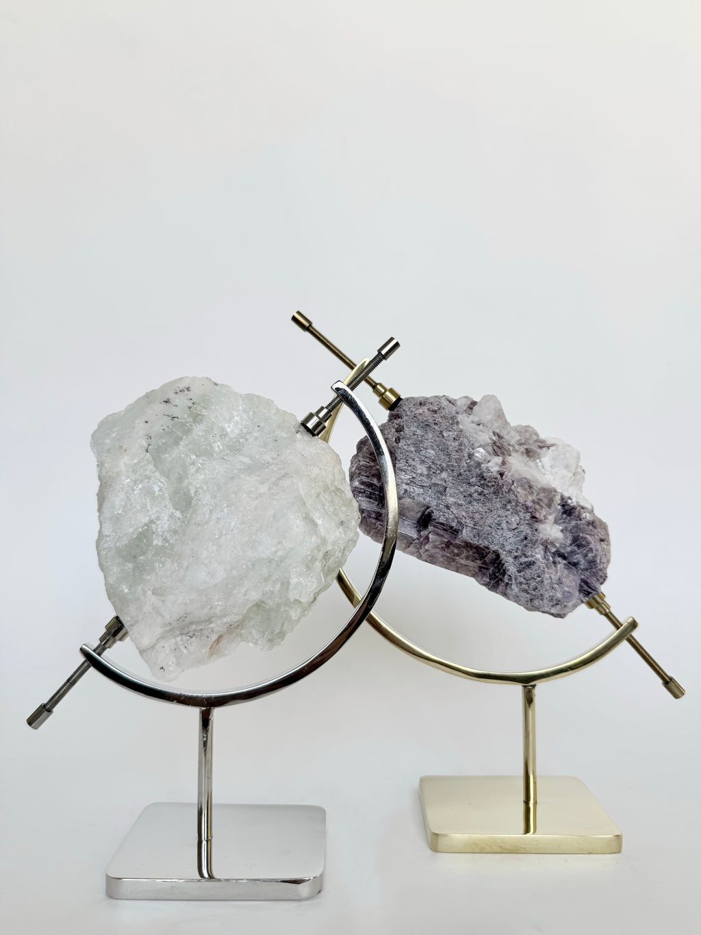 Aquamarine + Chrome Arc Stand