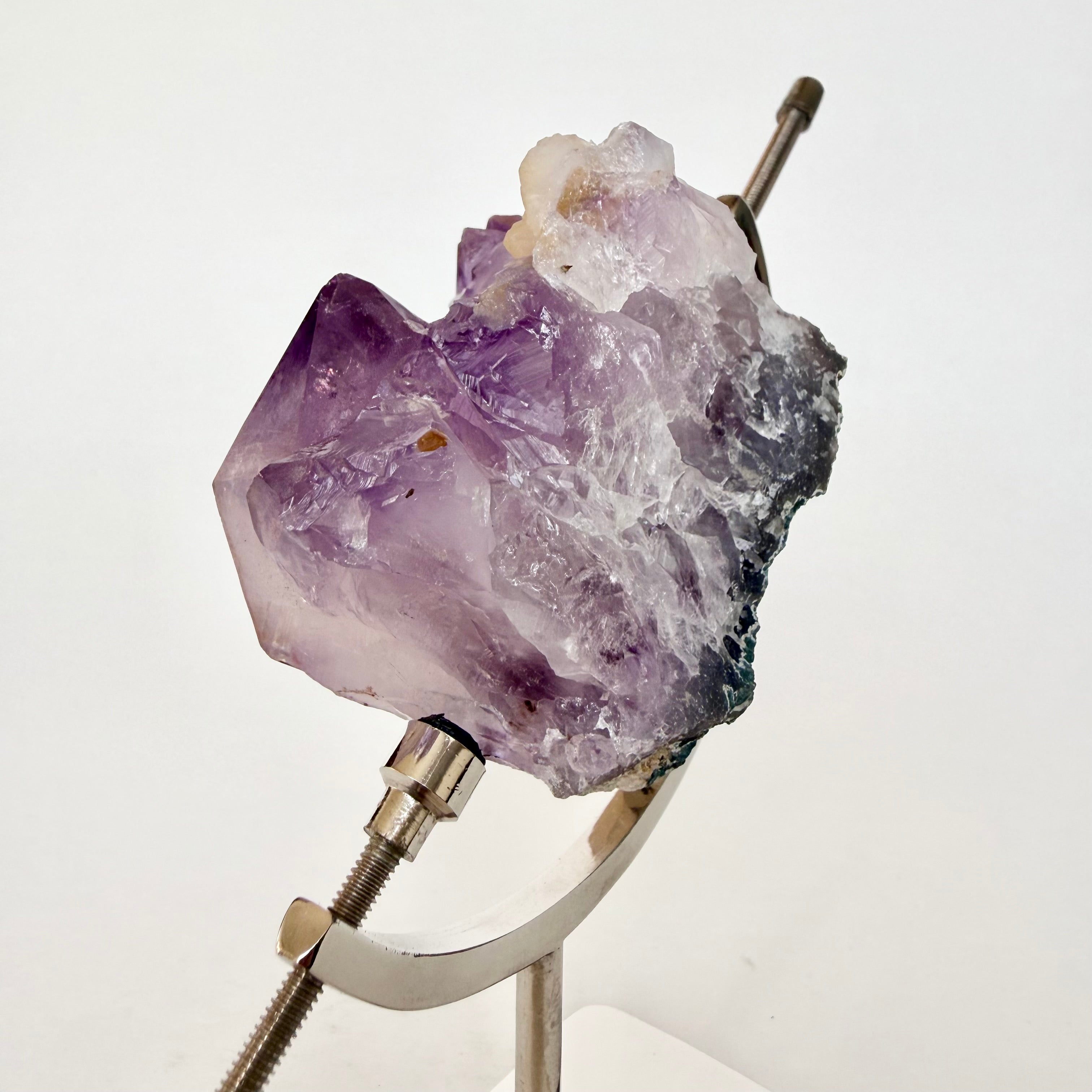 Amethyst + Silver Arc Stand