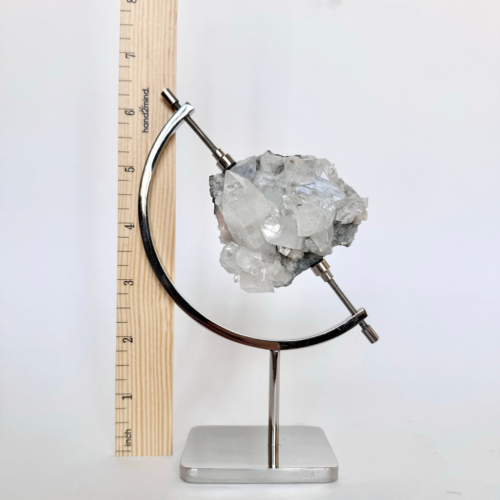 Apophyllite + Chrome Arc Stand