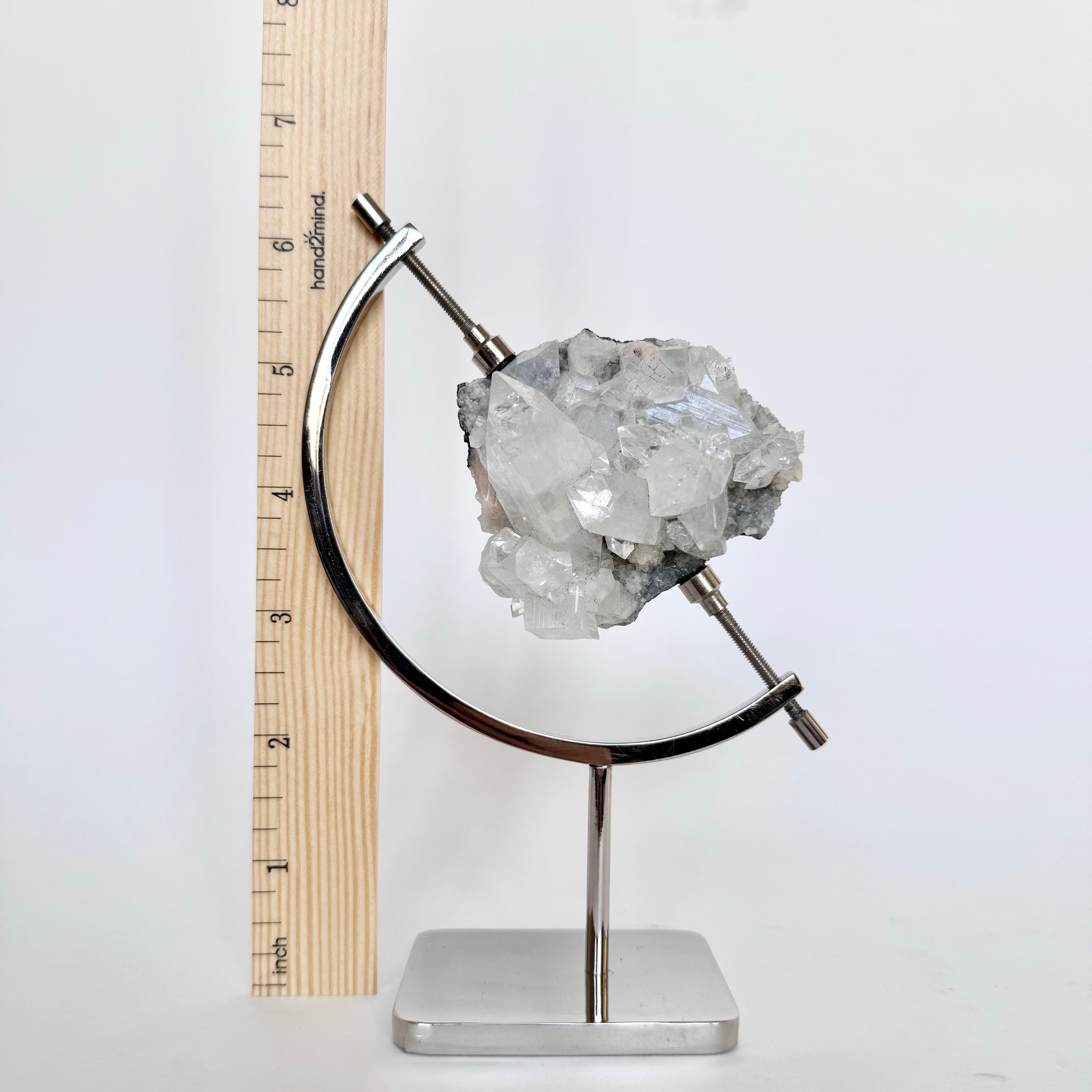 Apophyllite + Chrome Arc Stand
