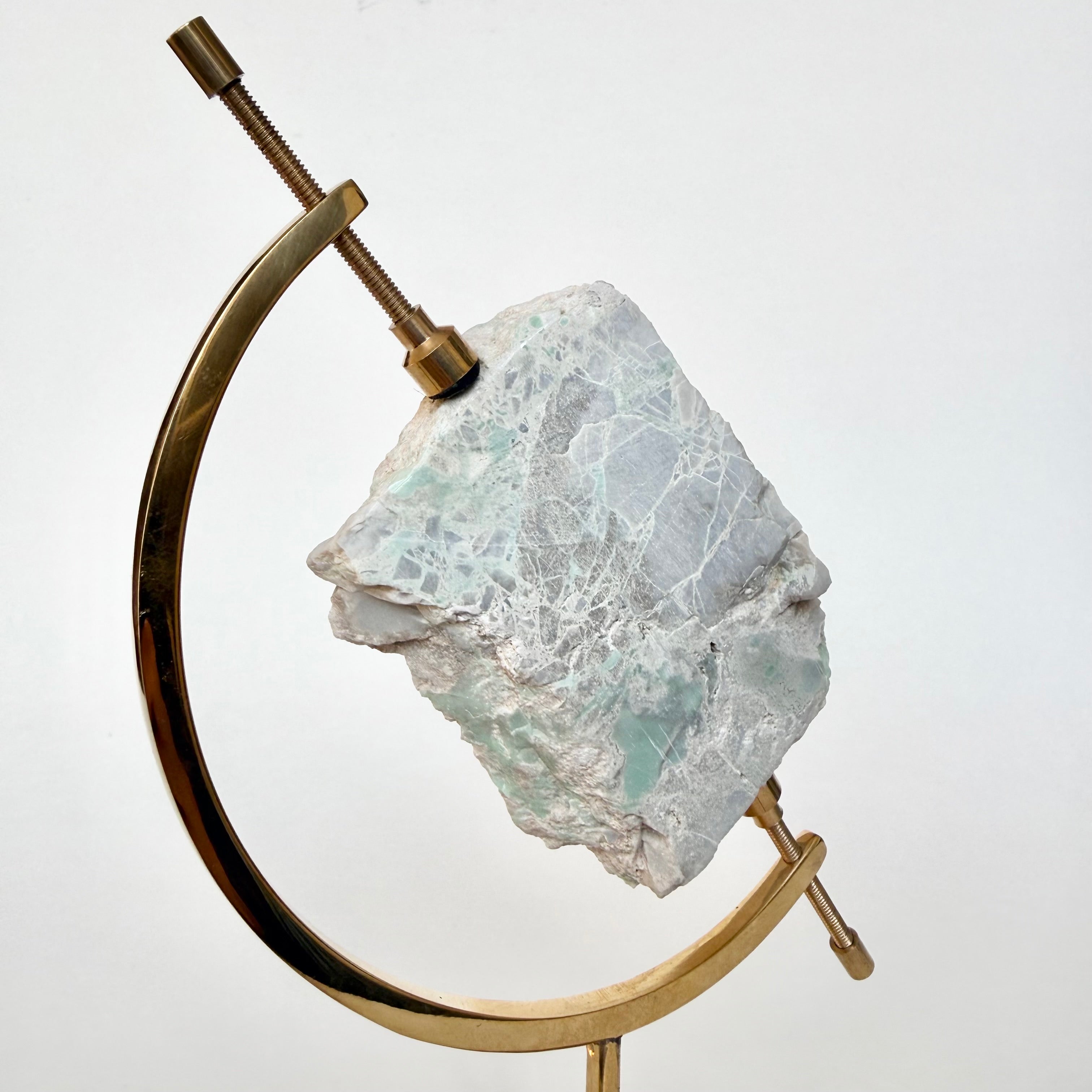 Variscite + Brass Arc Stand