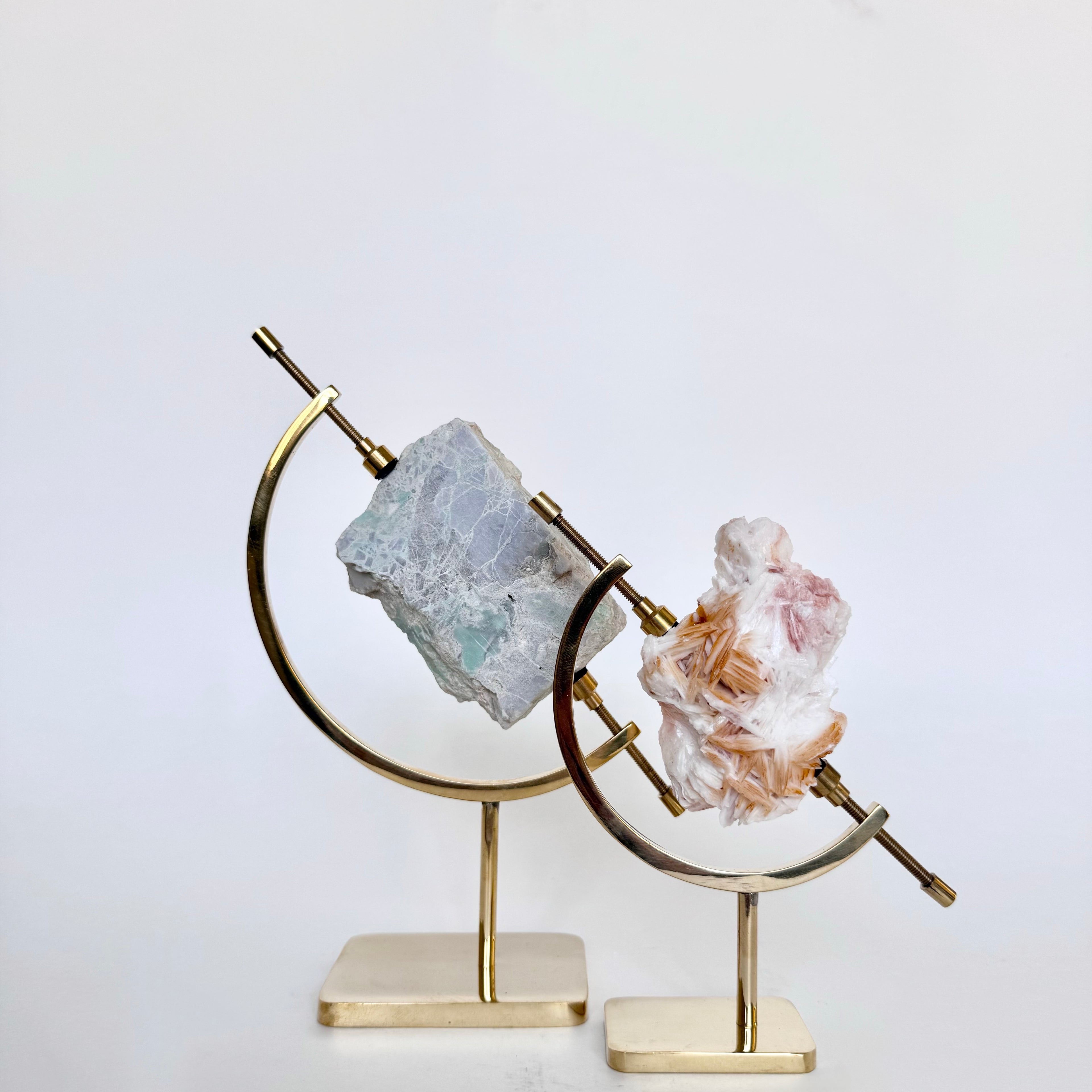 Barite + Brass Arc Stand