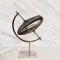 Orthoceras Fossil + Chrome Arc Stand