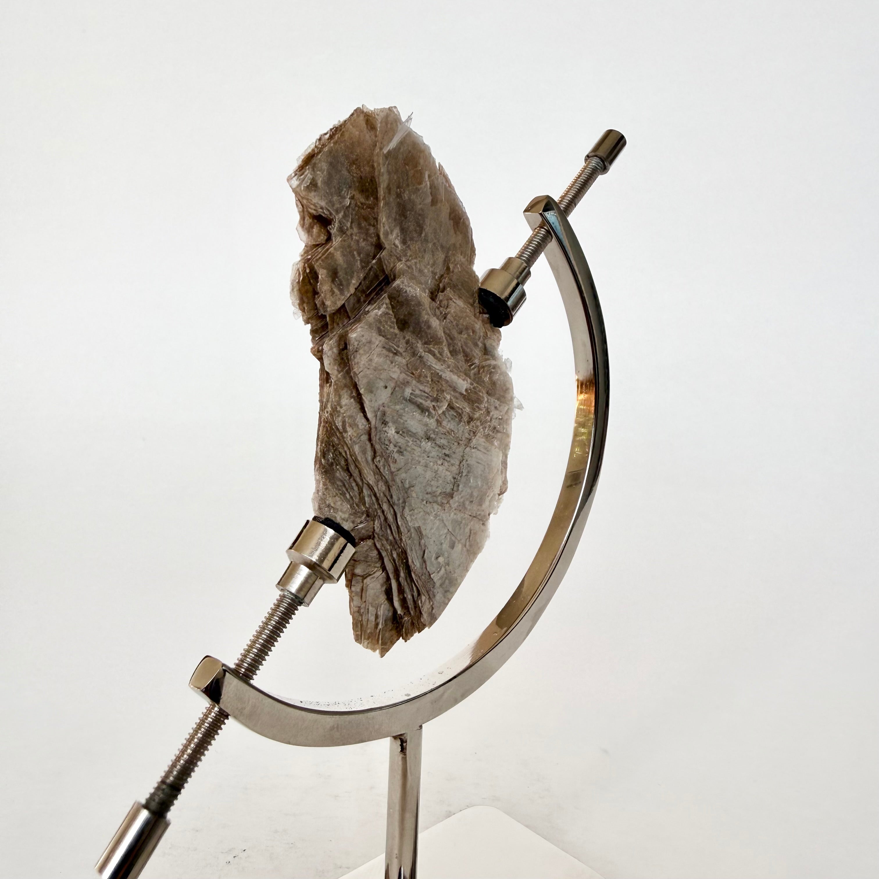 Mica + Silver Arc Stand