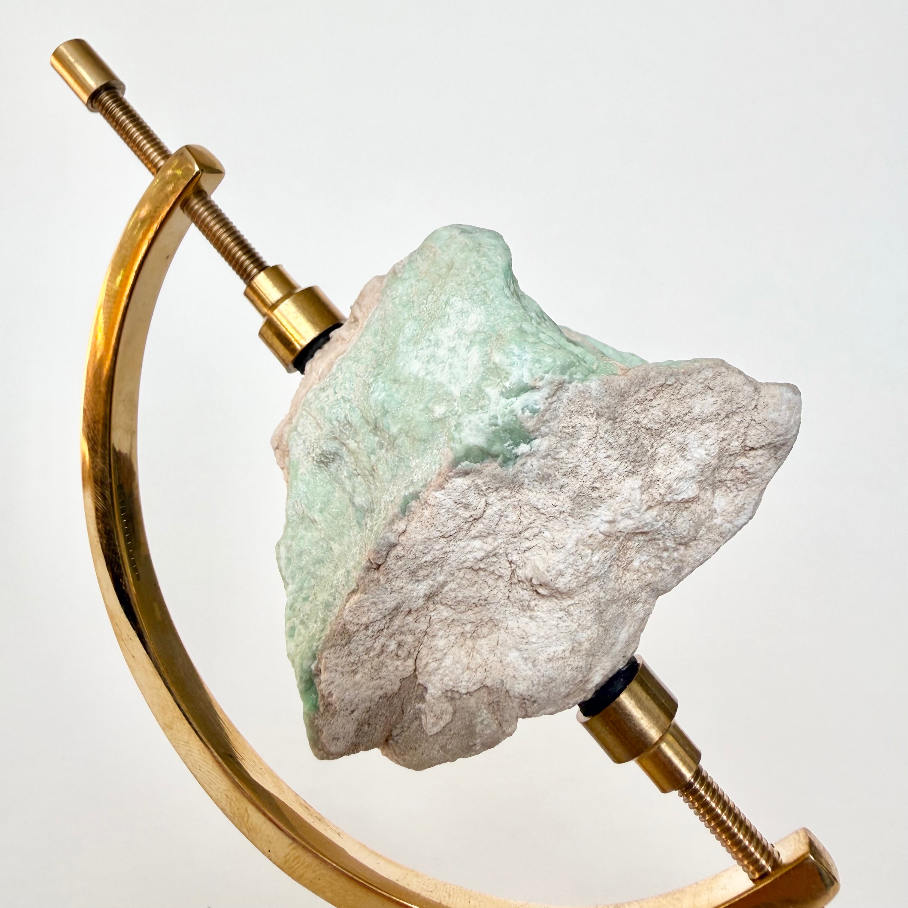 Variscite + Brass Arc Stand