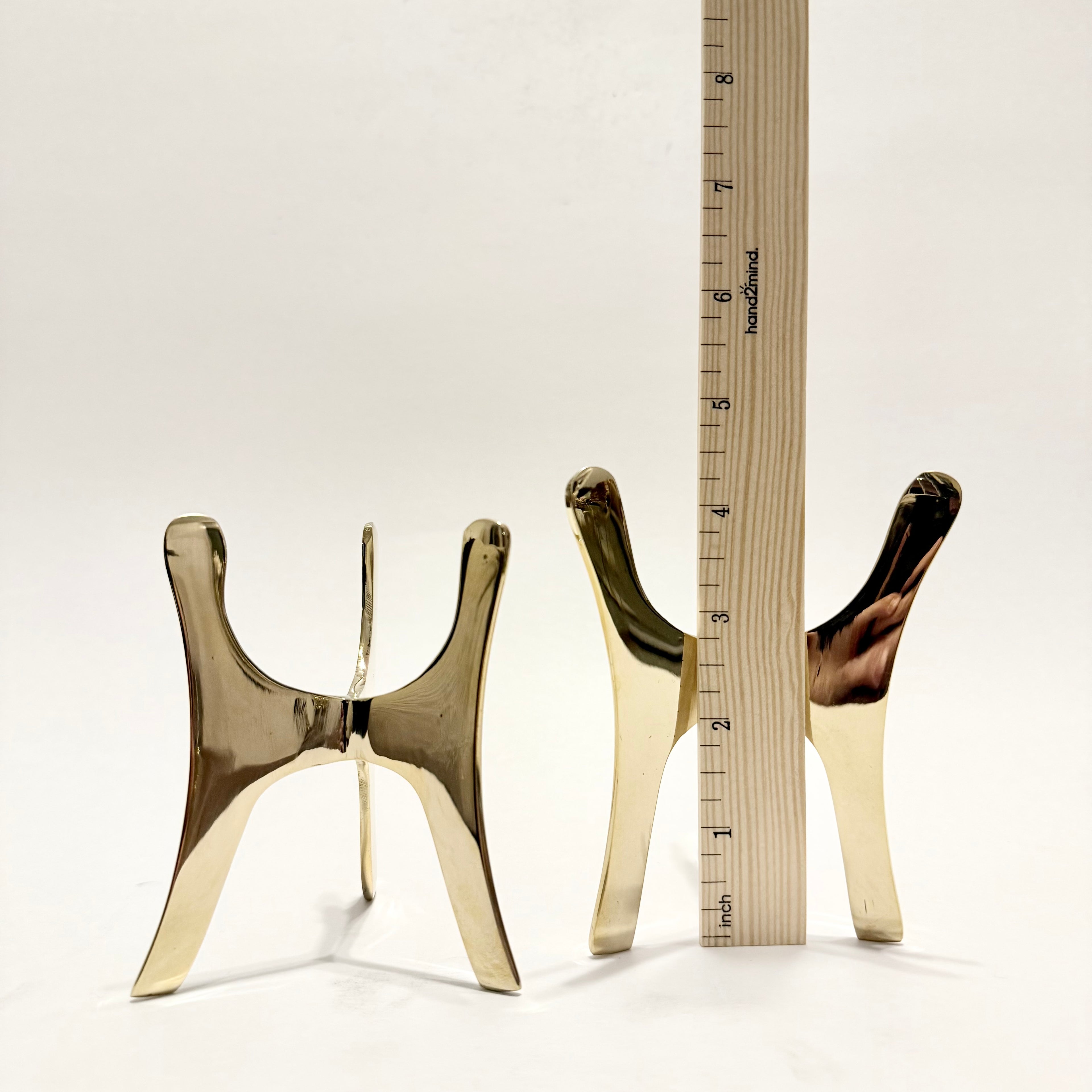 Brass Tripod Mineral | Crystal | Stone Specimen Stand