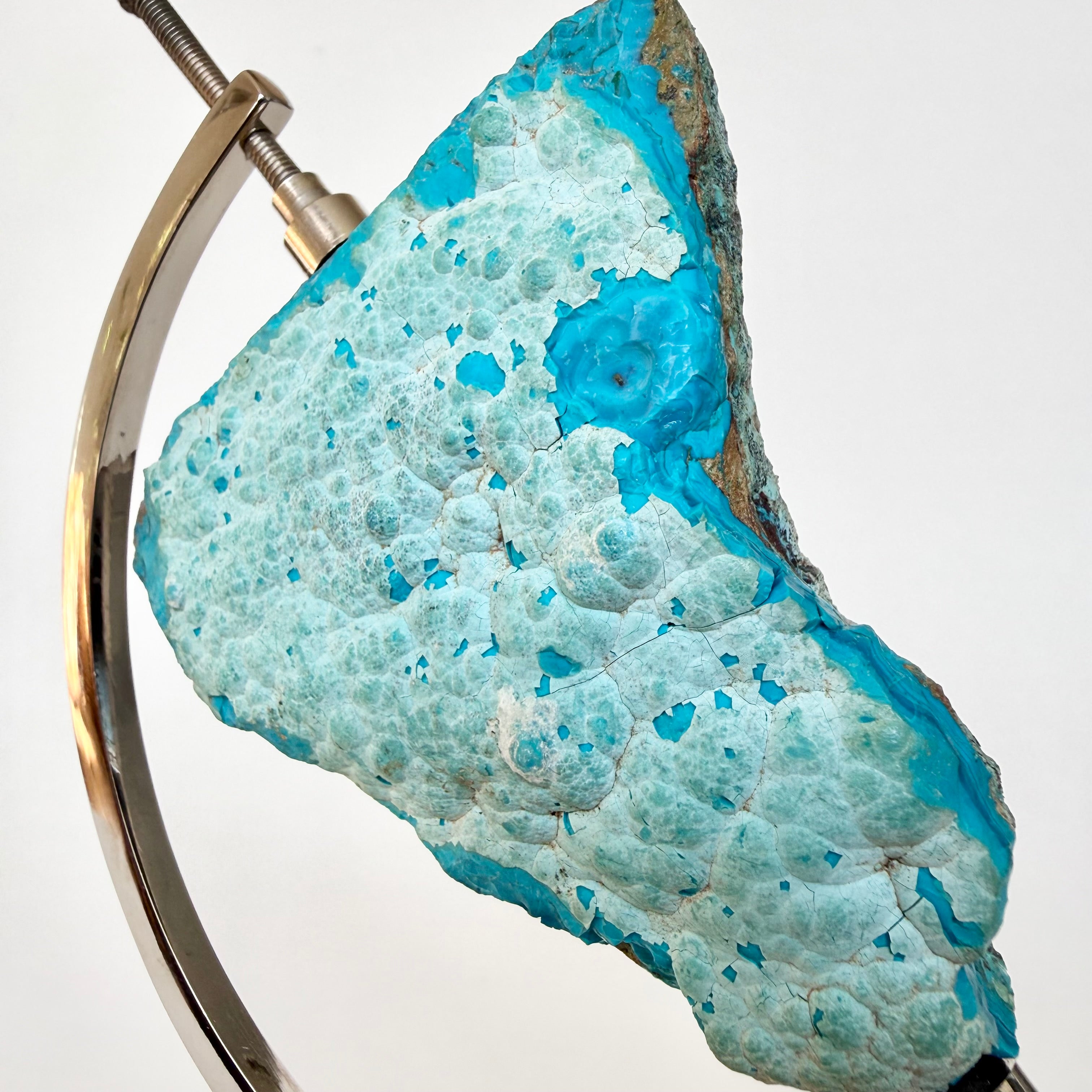 Chrysocolla + Silver Arc Stand