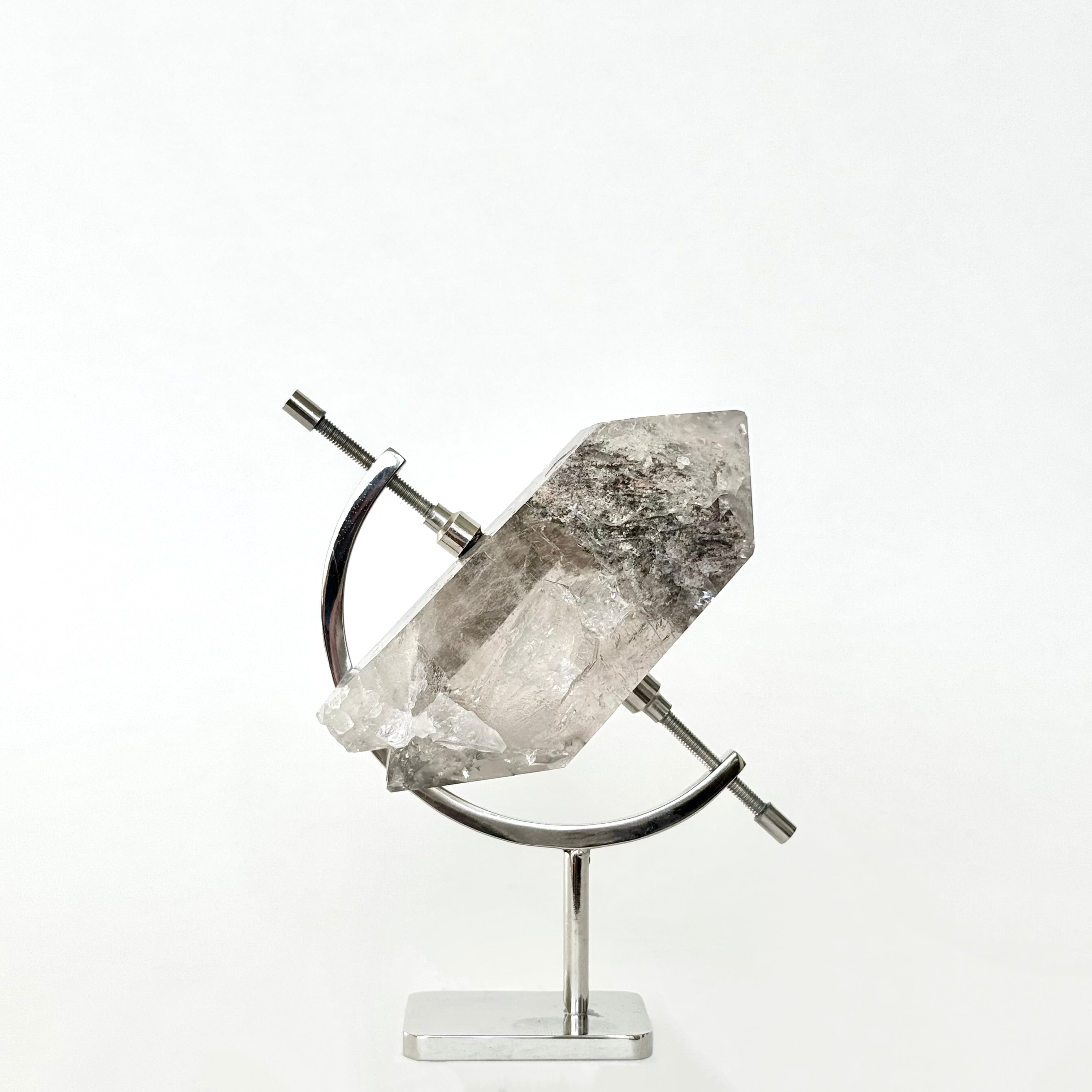 Smoky Quartz + Chrome Arc Stand