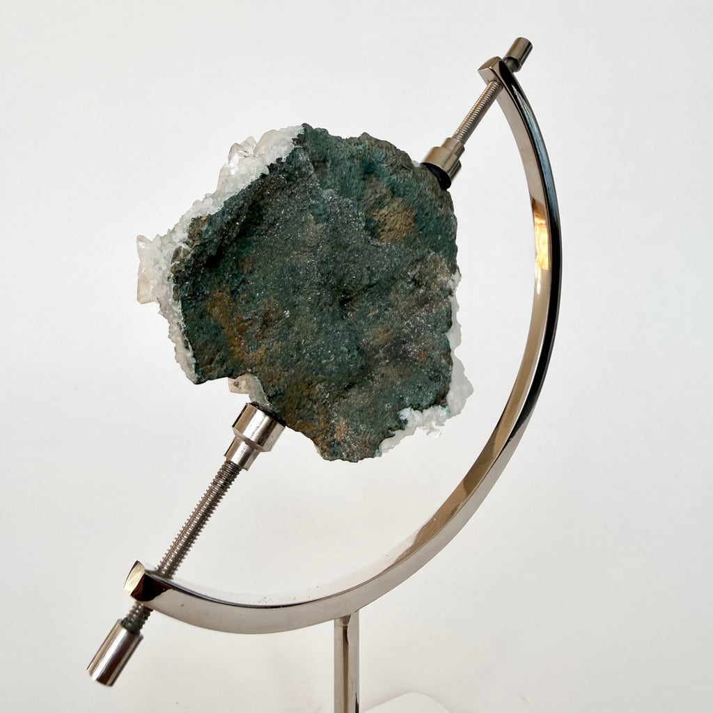 Apophyllite + Chrome Arc Stand