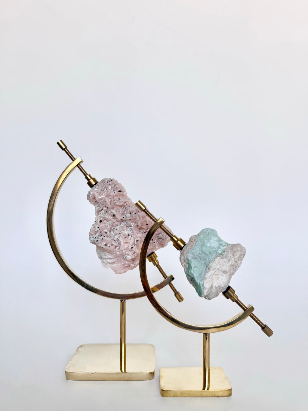 Variscite + Brass Arc Stand