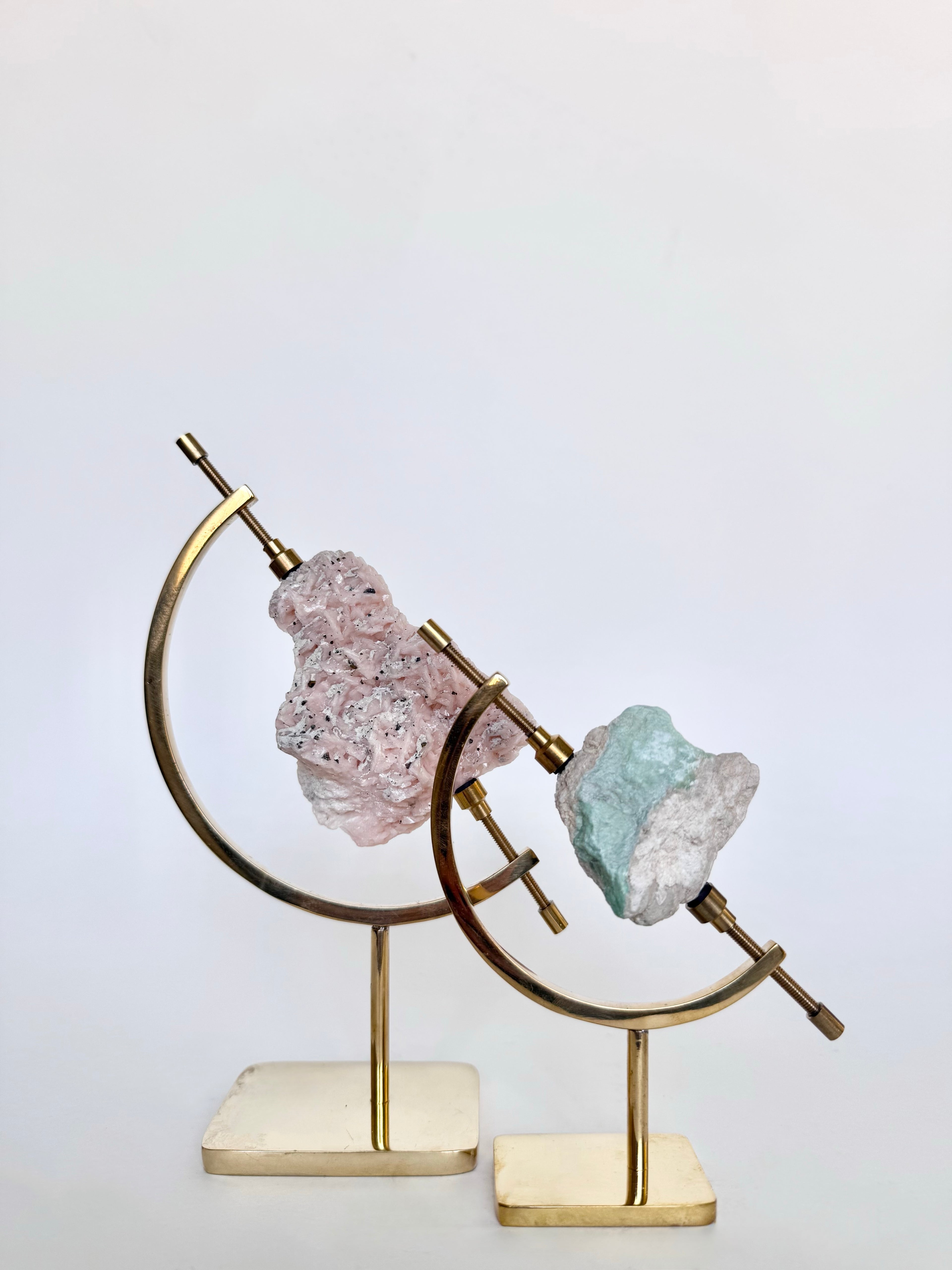 Variscite + Brass Arc Stand