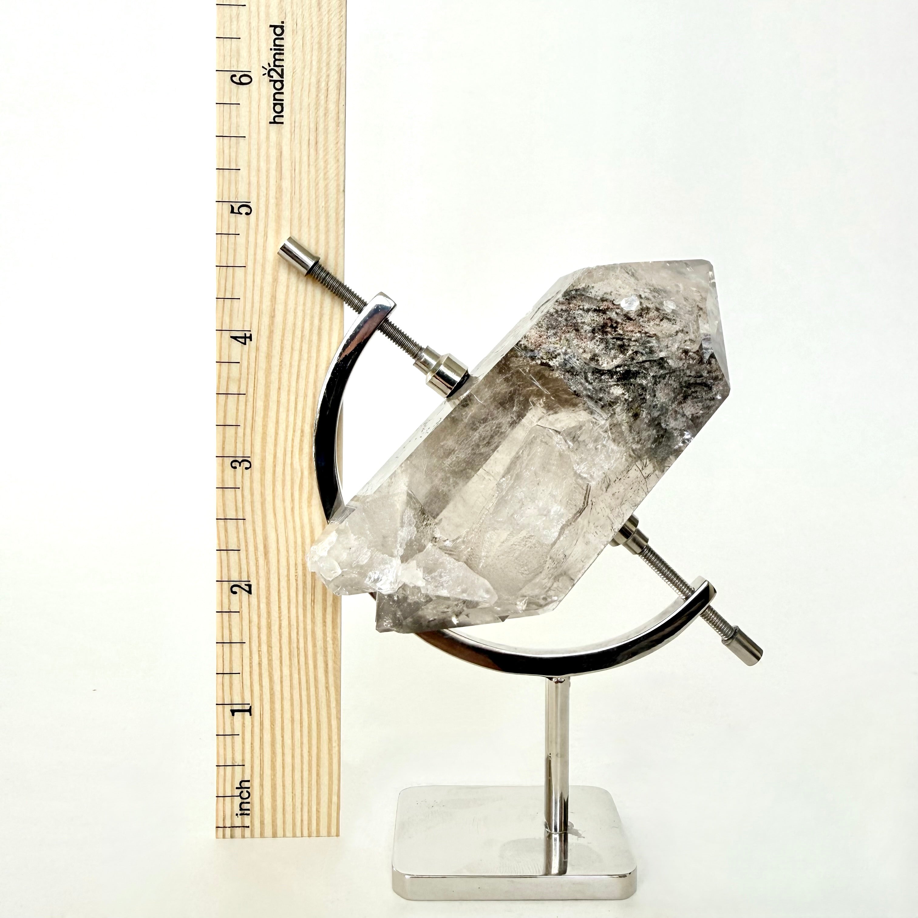 Smoky Quartz + Chrome Arc Stand