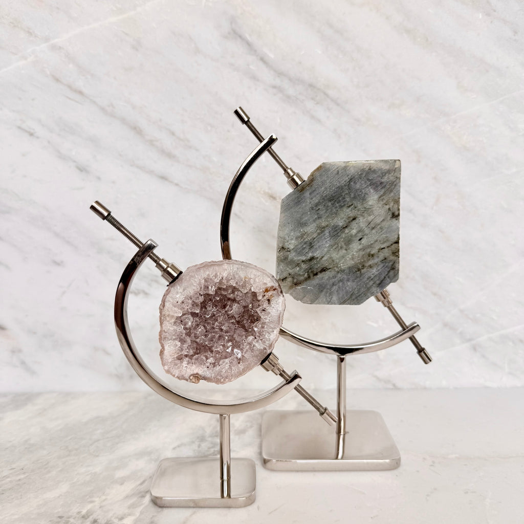 Labradorite + Chrome Arc Stand