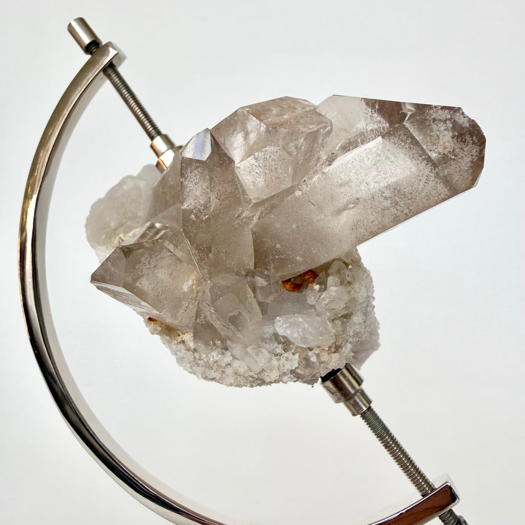 Smoky Quartz + Chrome Arc Stand