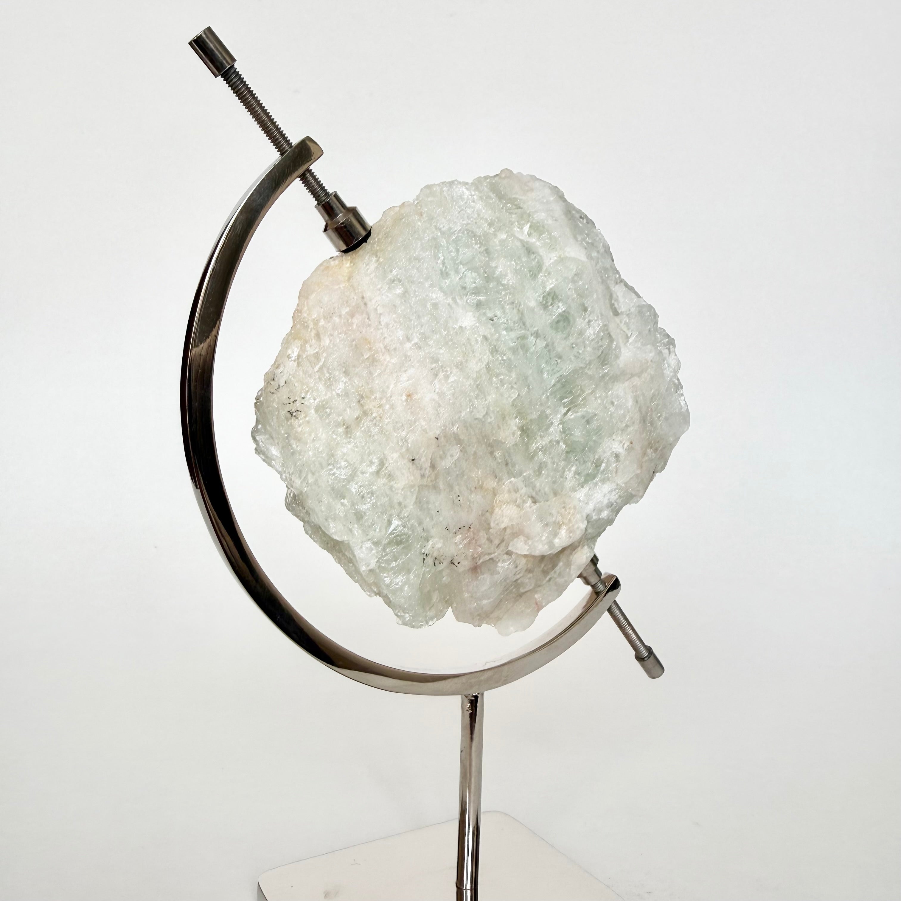 Aquamarine + Silver Arc Stand