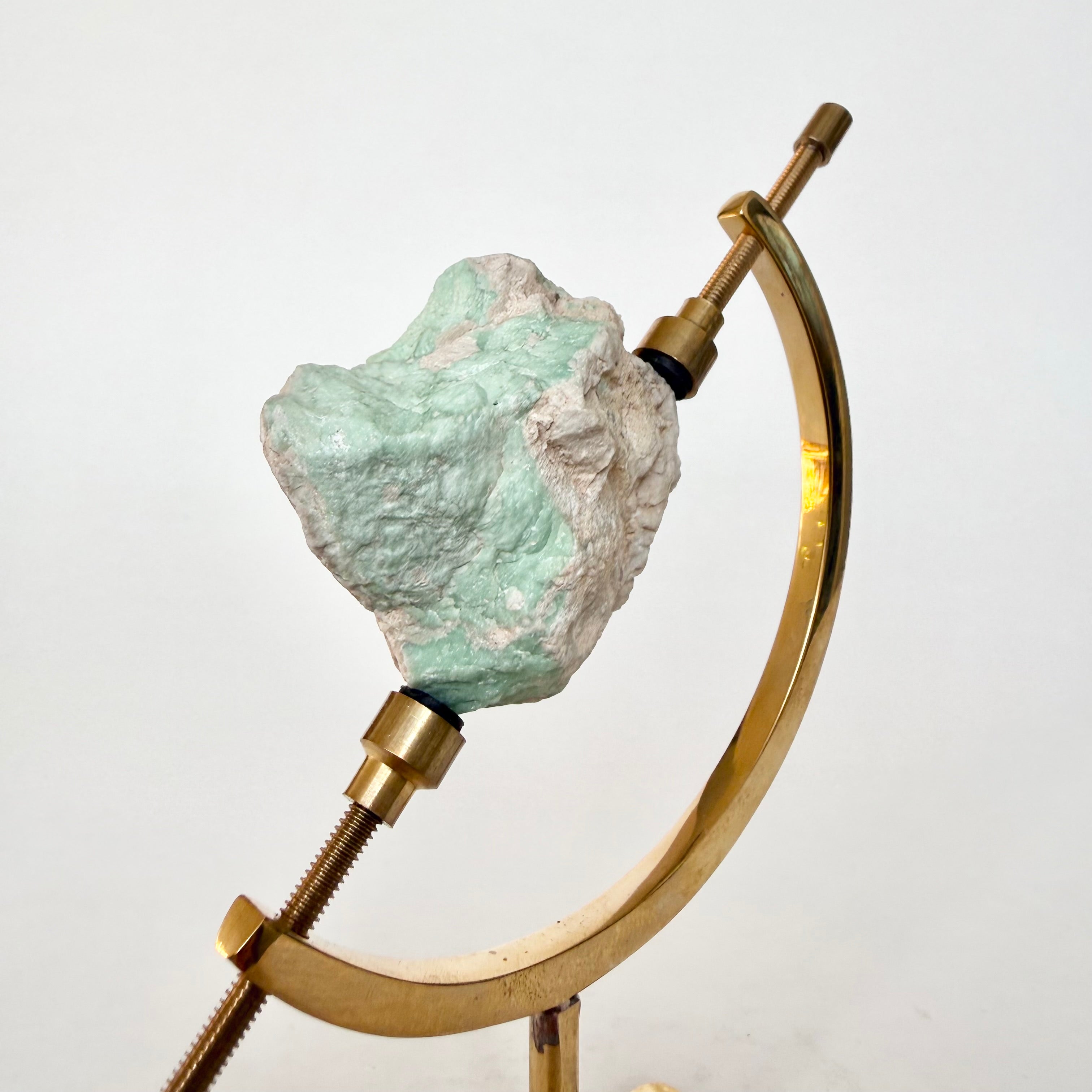 Variscite + Brass Arc Stand