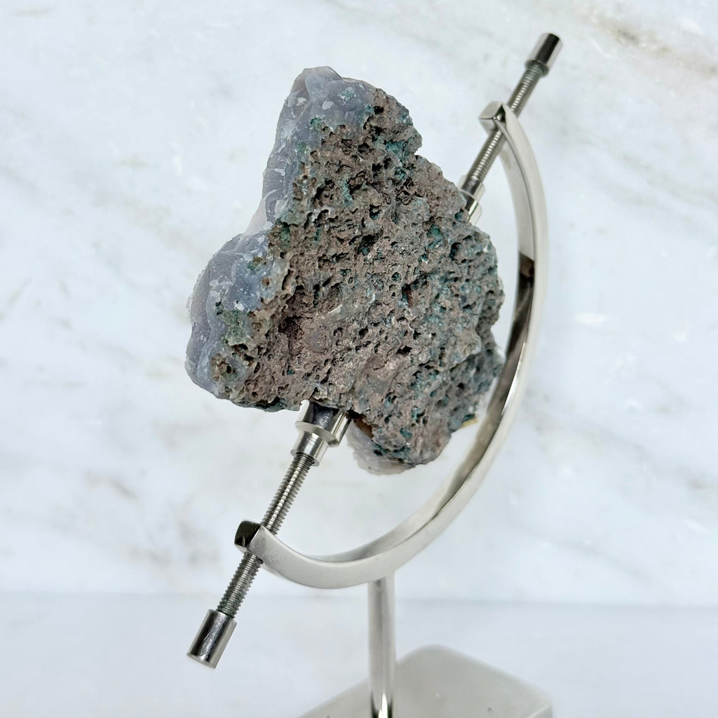 Aura Quartz + Chrome Arc Stand