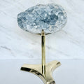 Celestite + Brass Claw Stand