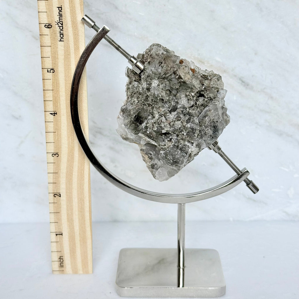 Smoky Quartz + Chrome Arc Stand