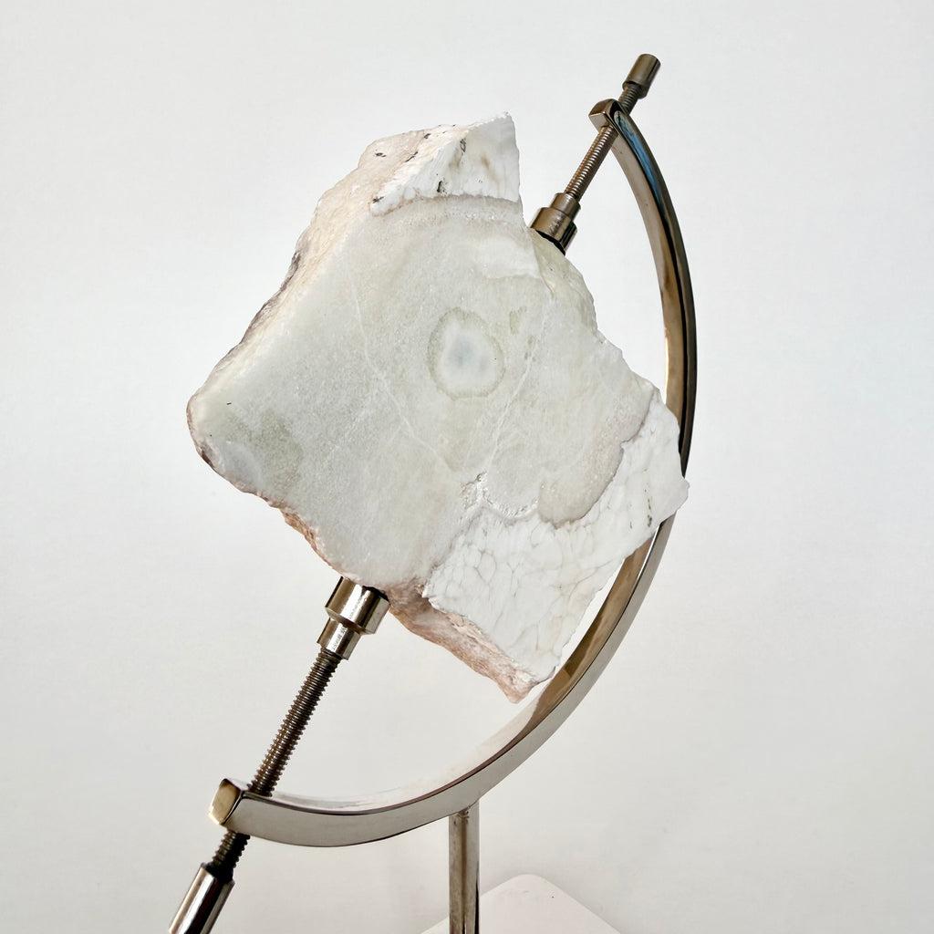 Anhydrite + Chrome Arc Stand
