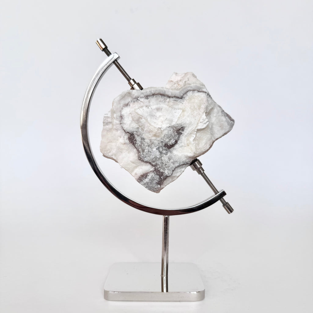 Anhydrite + Chrome Arc Stand