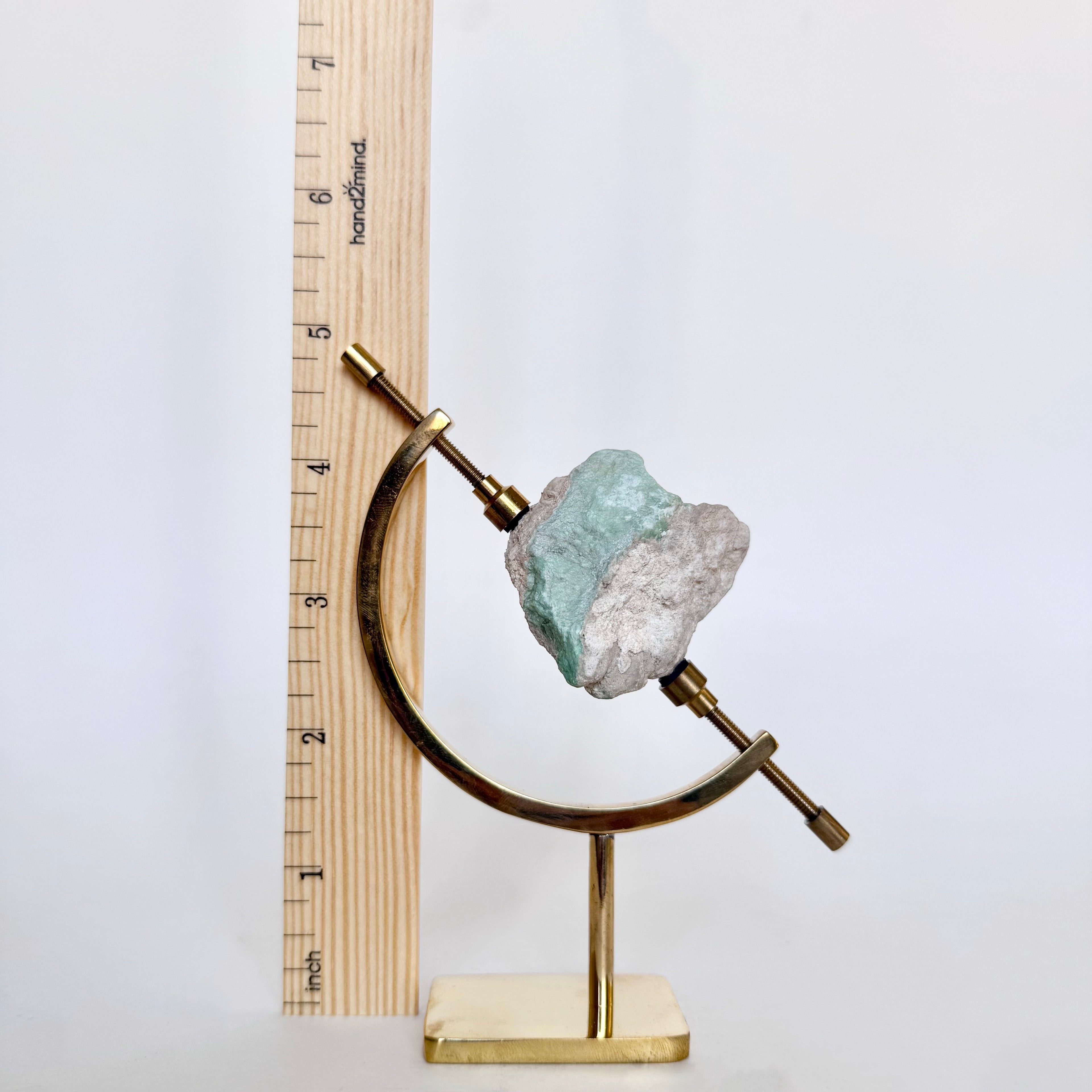 Variscite + Brass Arc Stand
