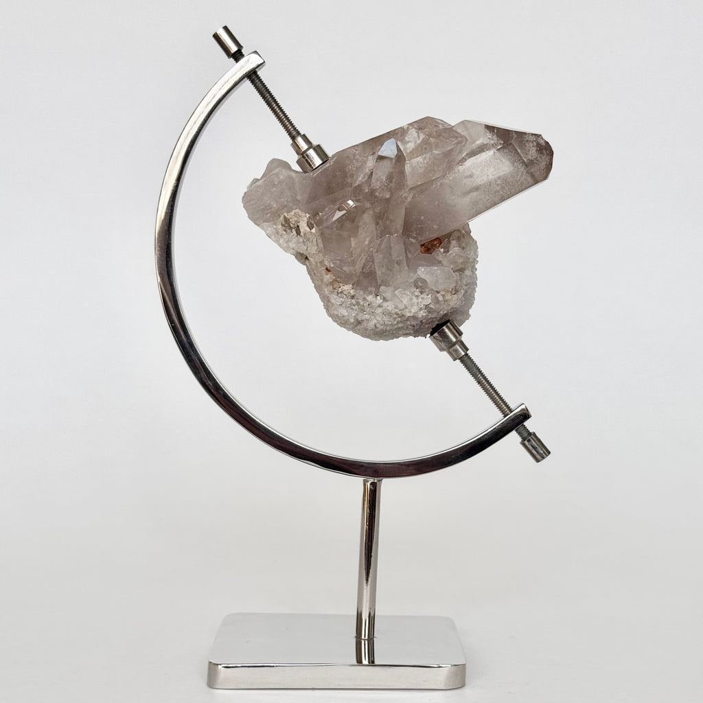 Smoky Quartz + Chrome Arc Stand