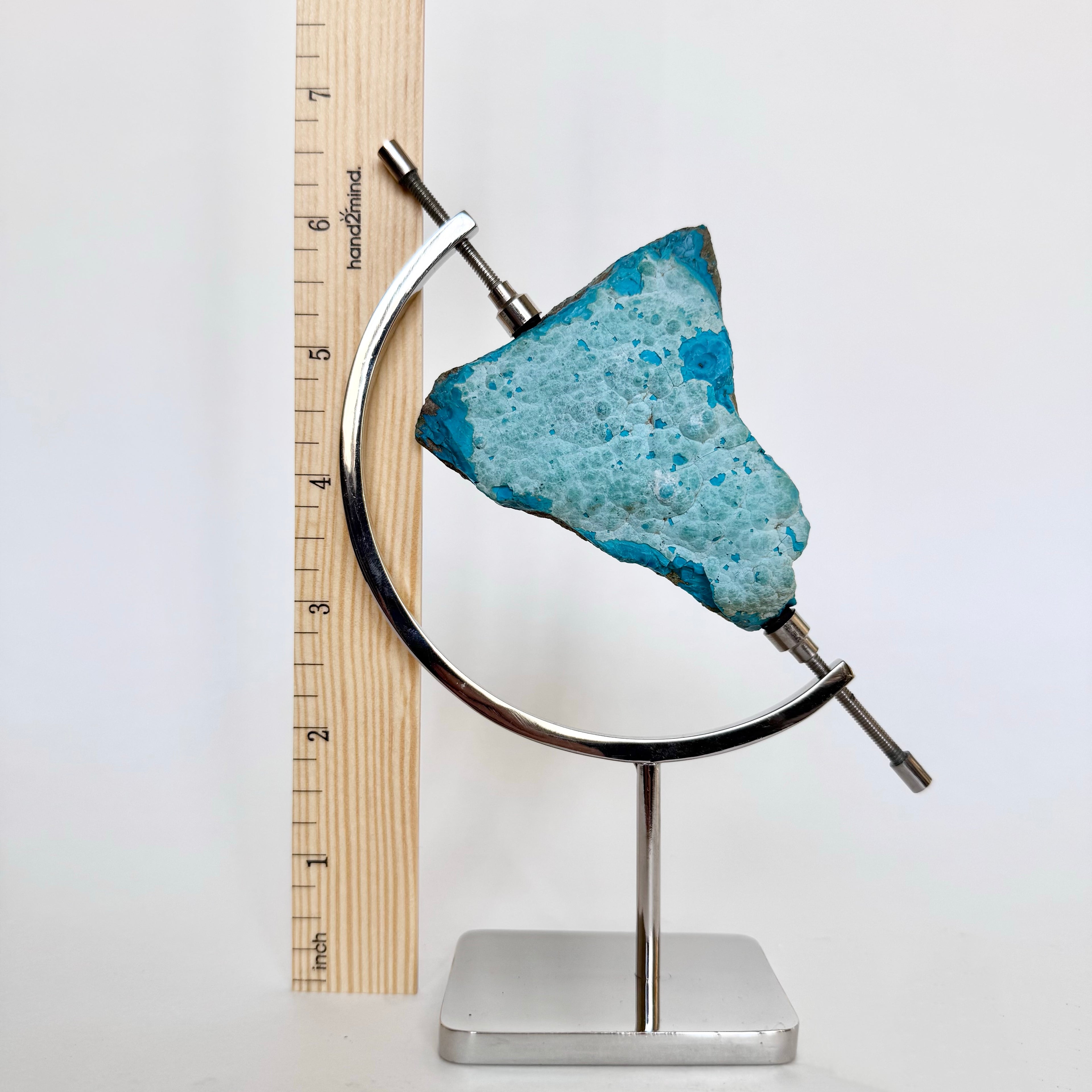 Chrysocolla + Chrome Arc Stand