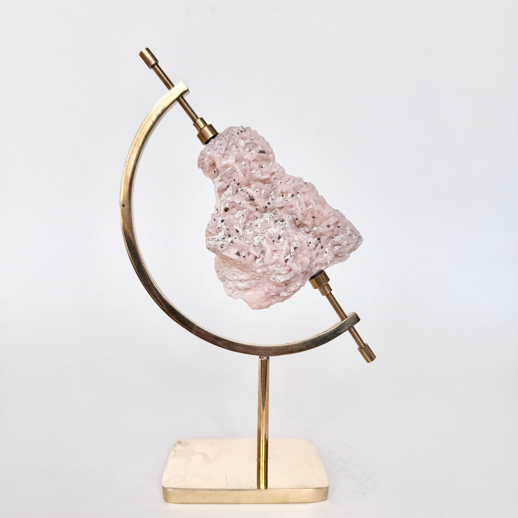 Dolomite + Brass Arc Stand