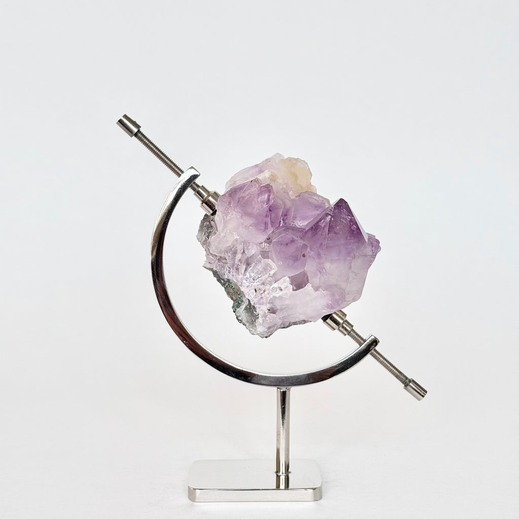 Amethyst + Silver Arc Stand