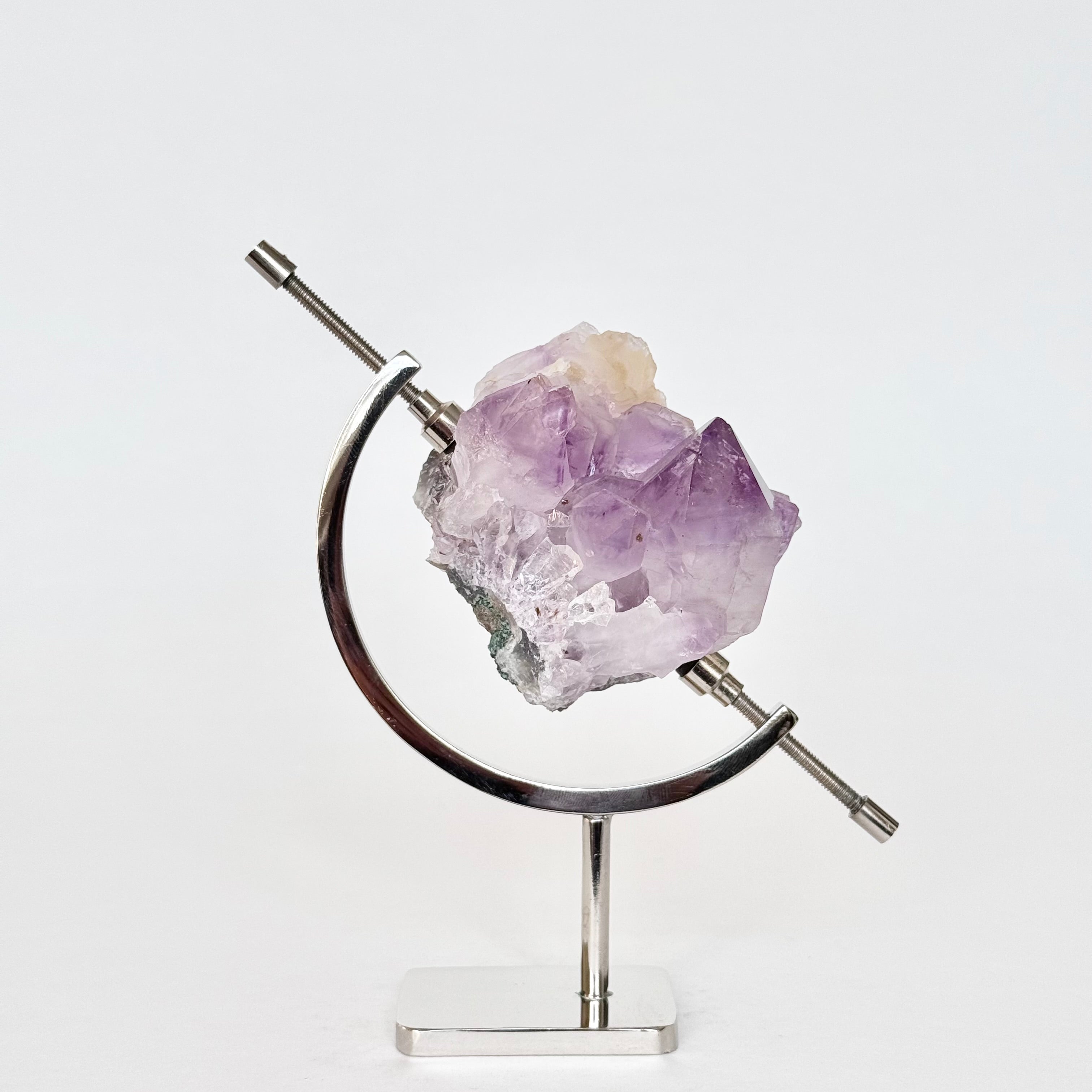 Amethyst + Silver Arc Stand