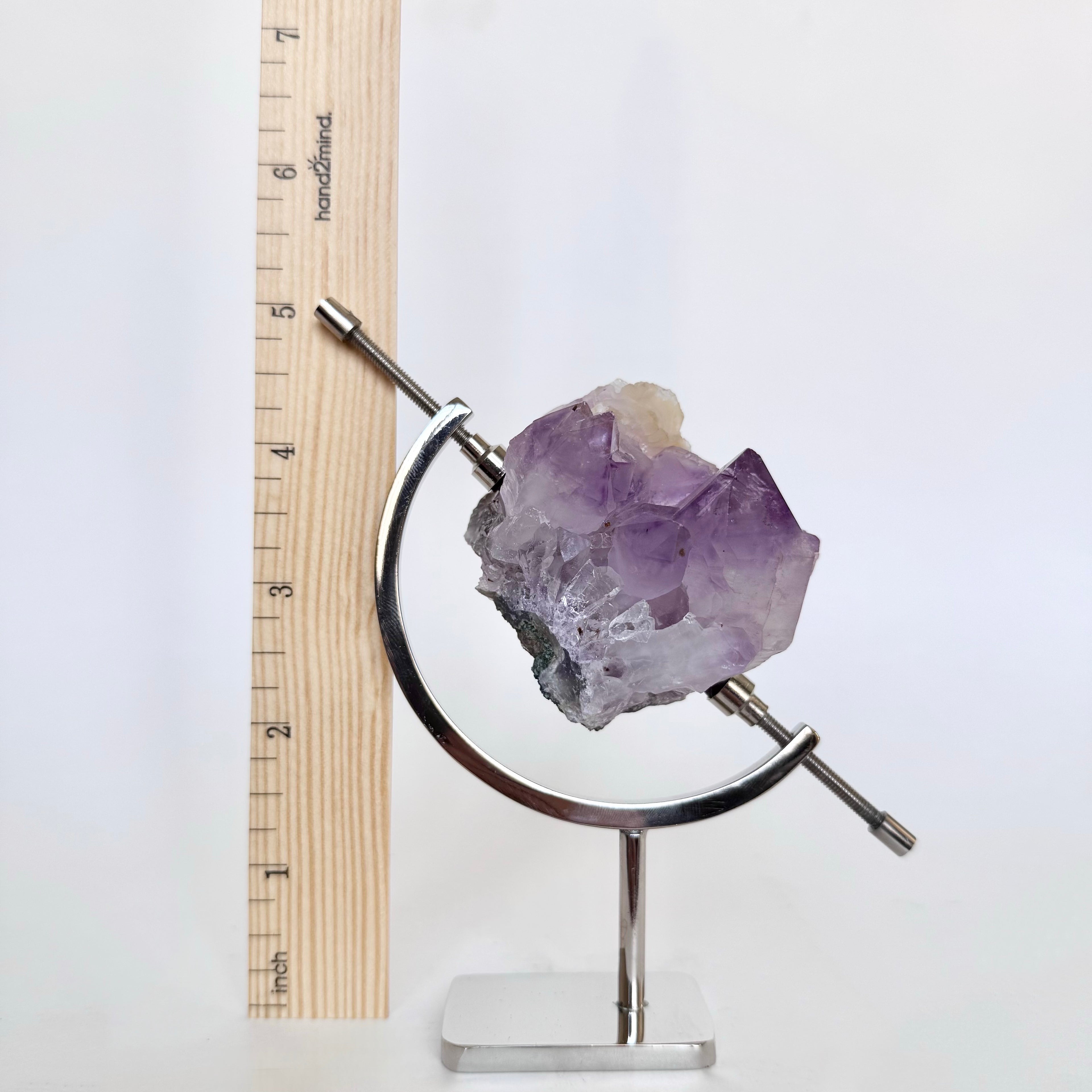 Amethyst + Chrome Arc Stand