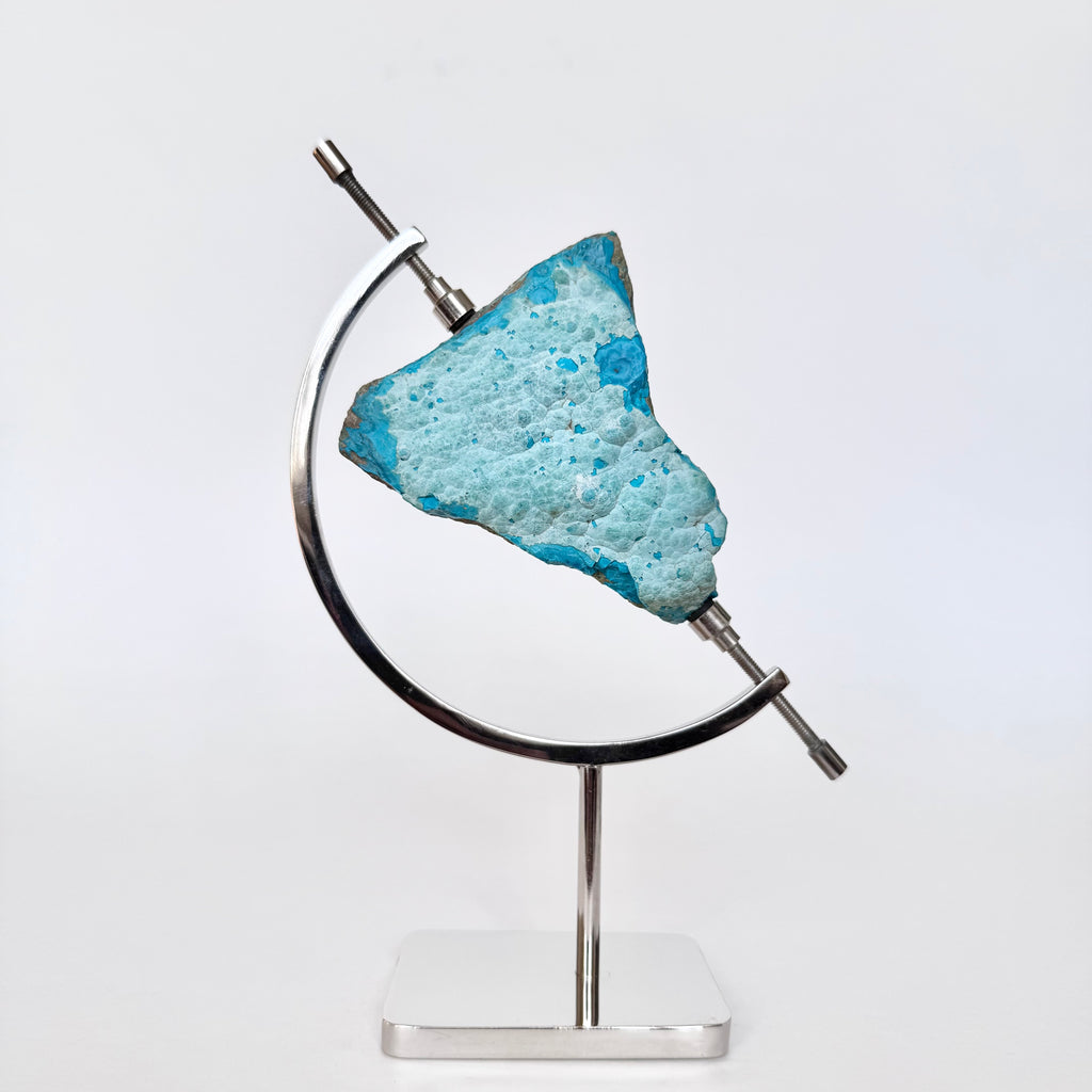 Chrysocolla + Chrome Arc Stand