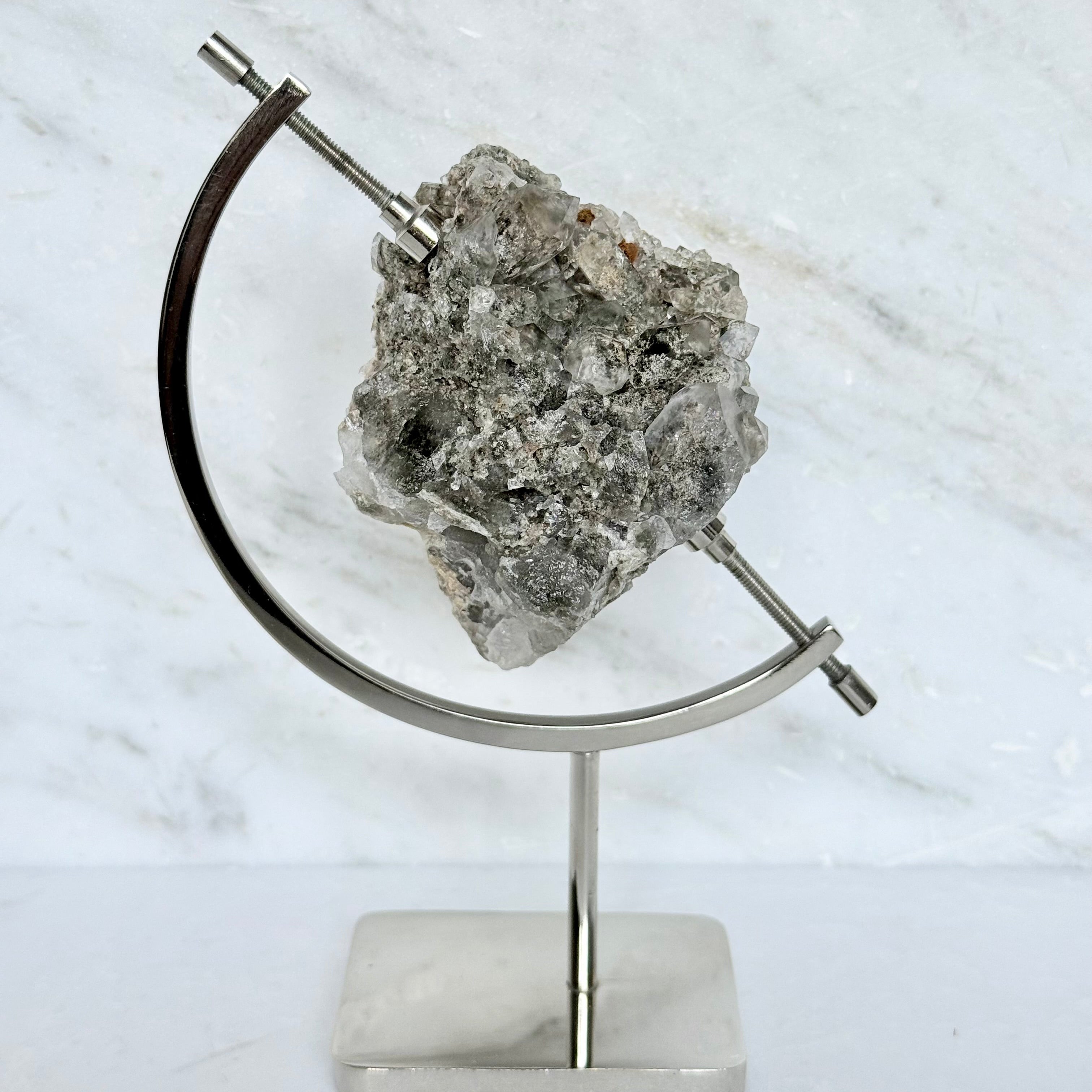 Smoky Quartz + Chrome Arc Stand